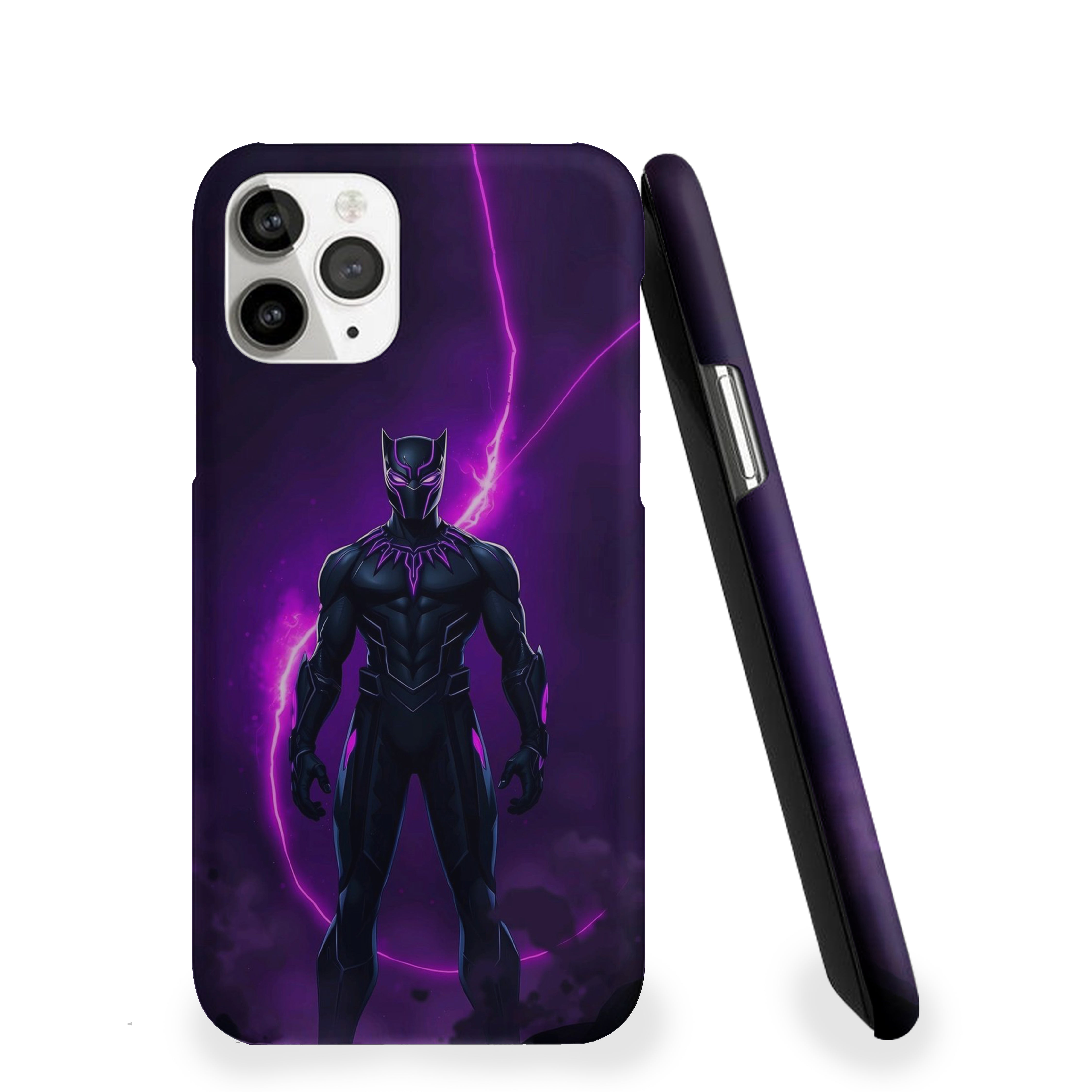 Black Panther resembling lightning Phone Cover