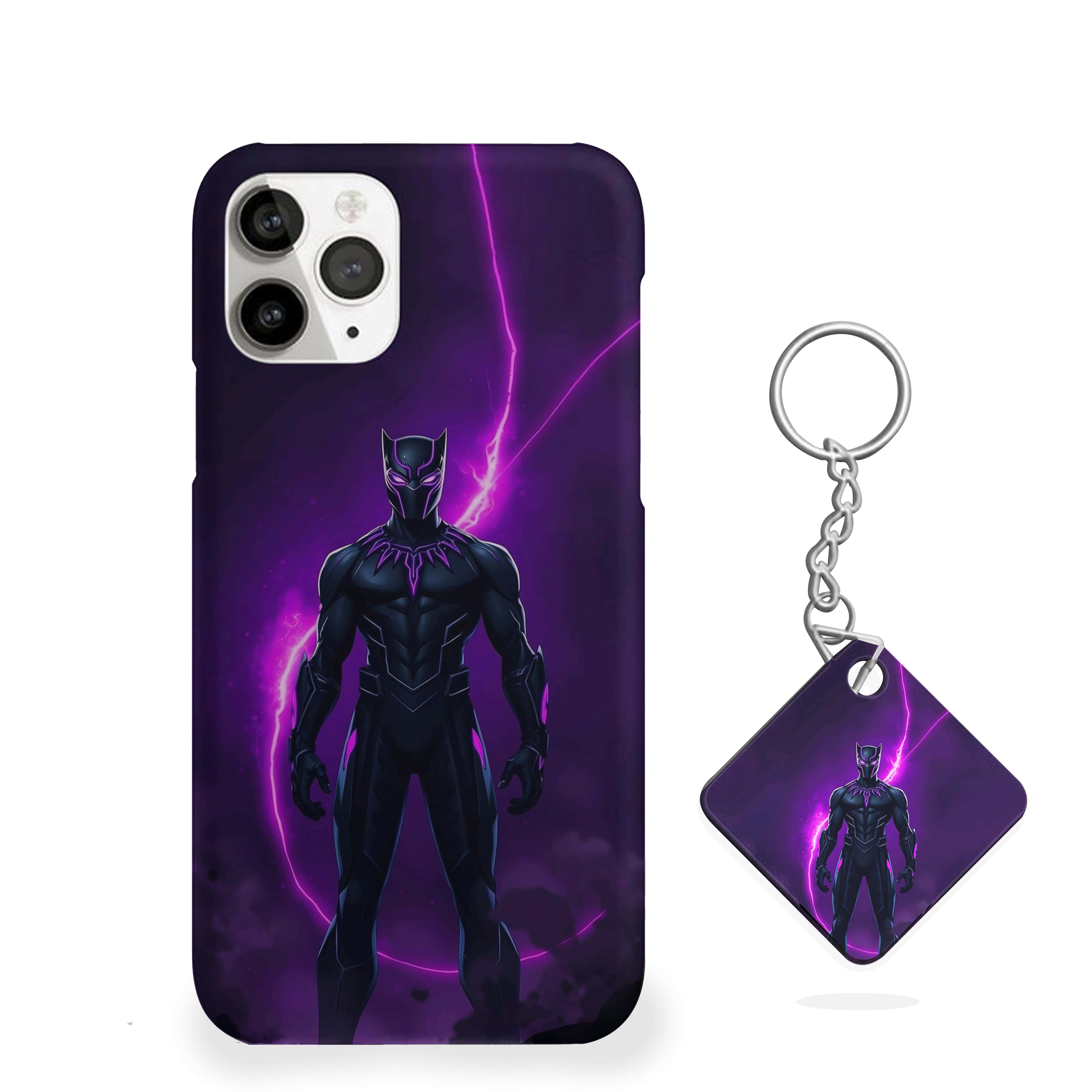 Black Panther resembling lightning Phone Cover