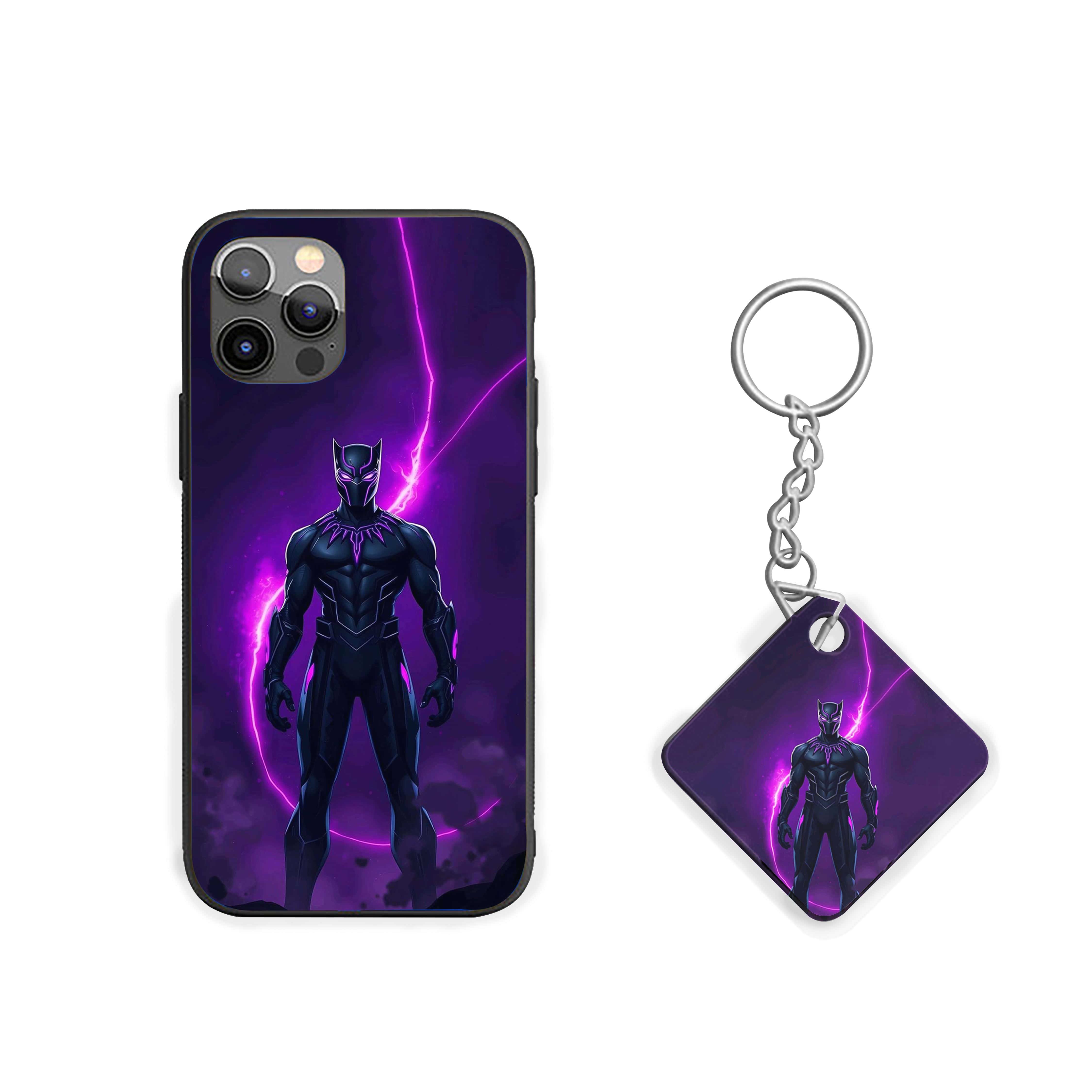 Black Panther resembling lightning Silicone Armored Phone Case