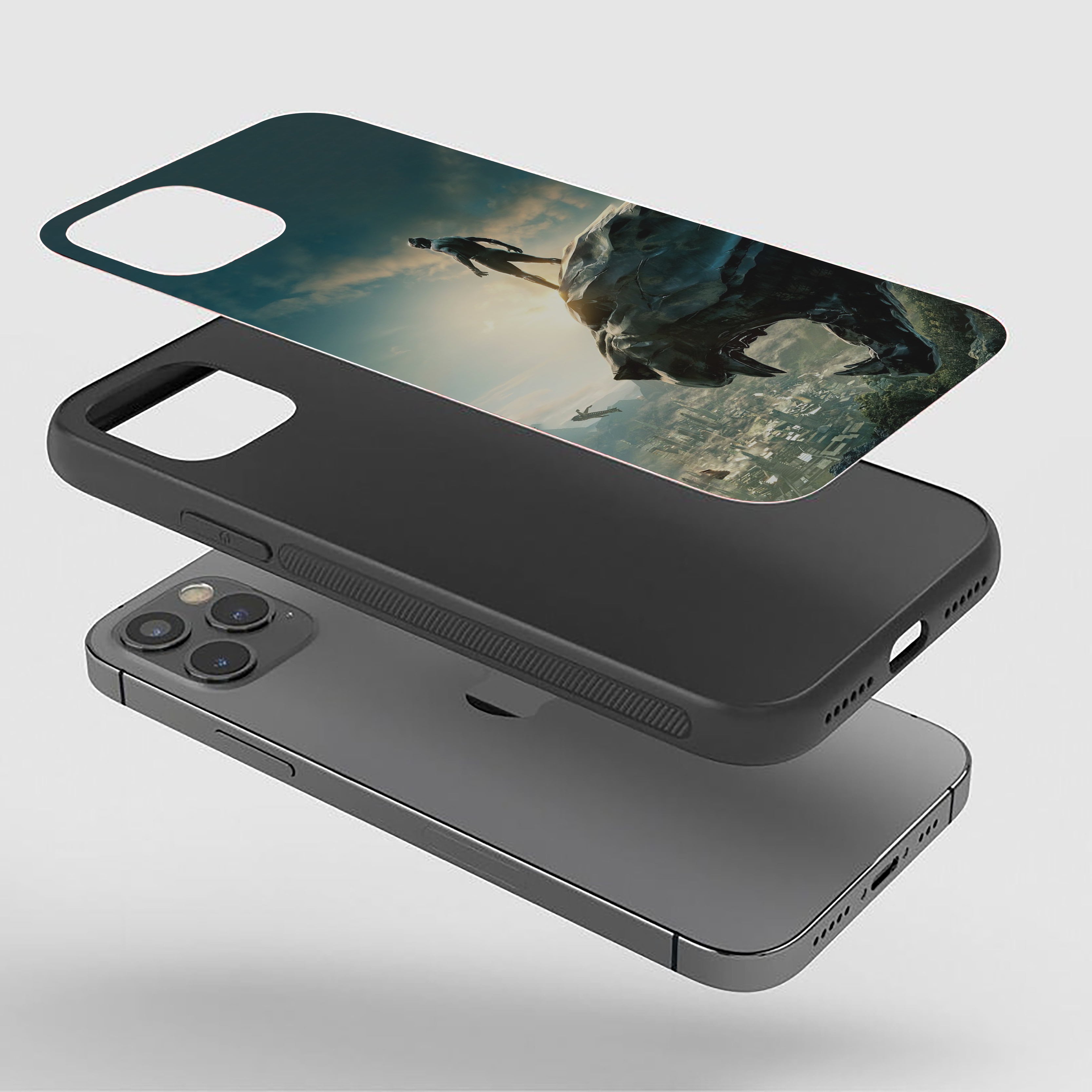 Black Panther Yasuke Silicone Armored Phone Case