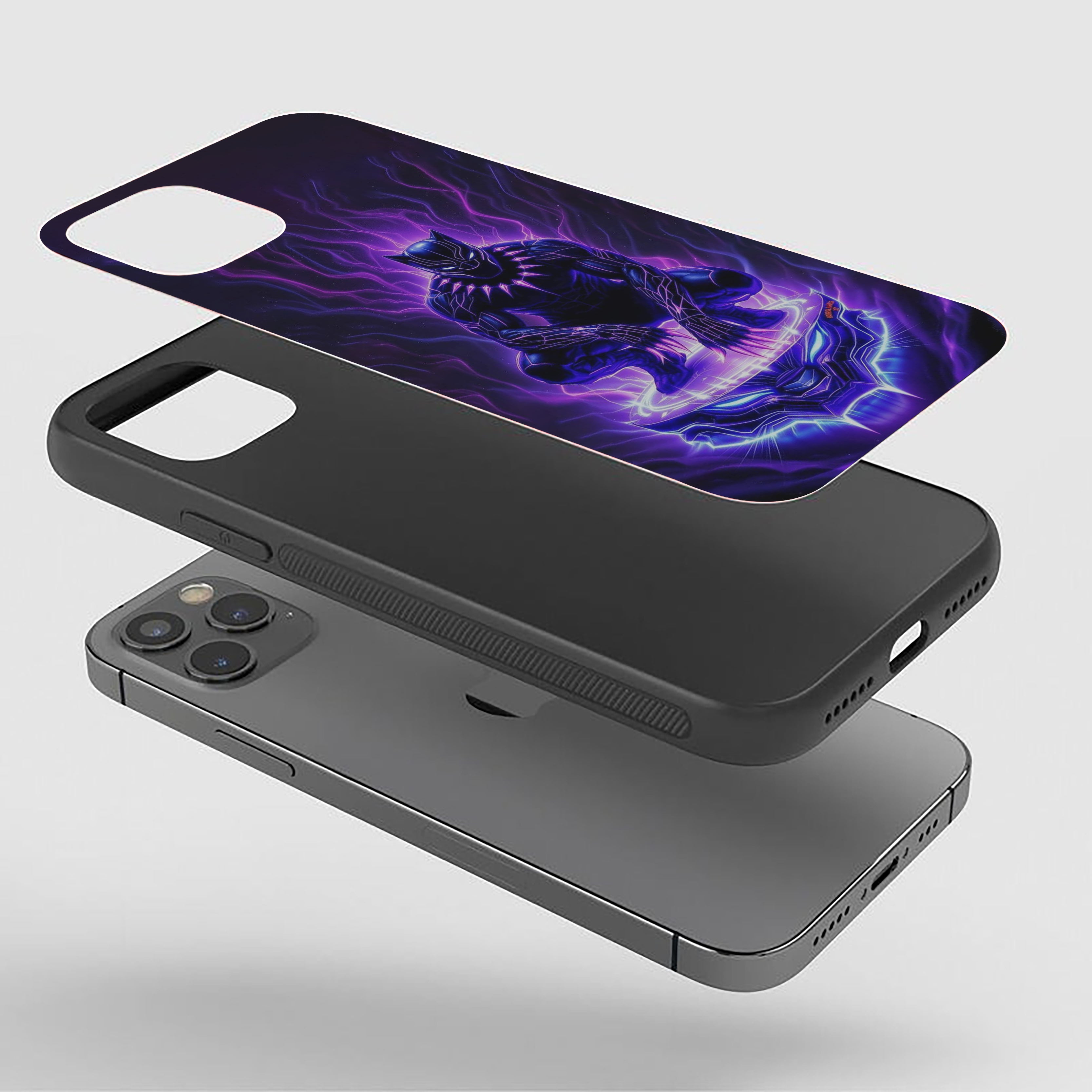Black Panther Academia Silicone Armored Phone Case