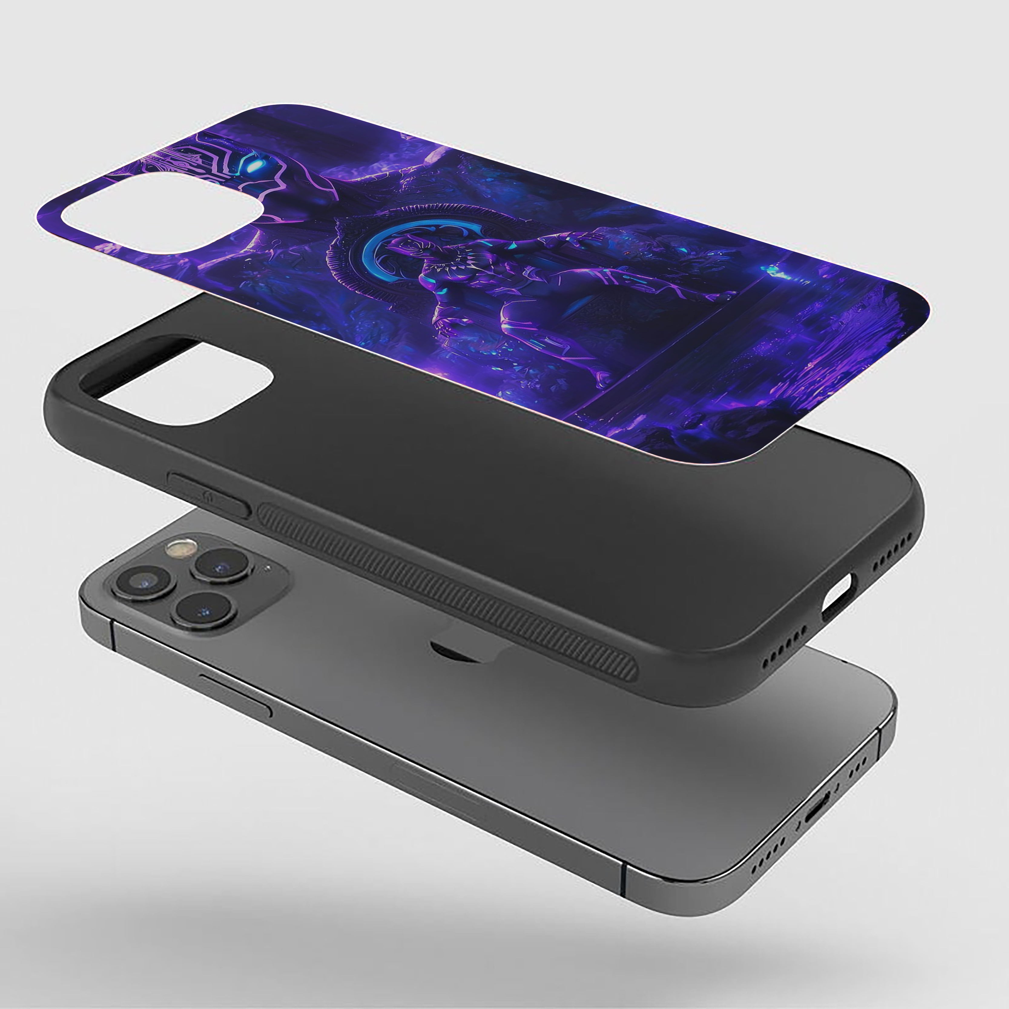 Black Panther Neo Wakanda Silicone Armored Phone Case