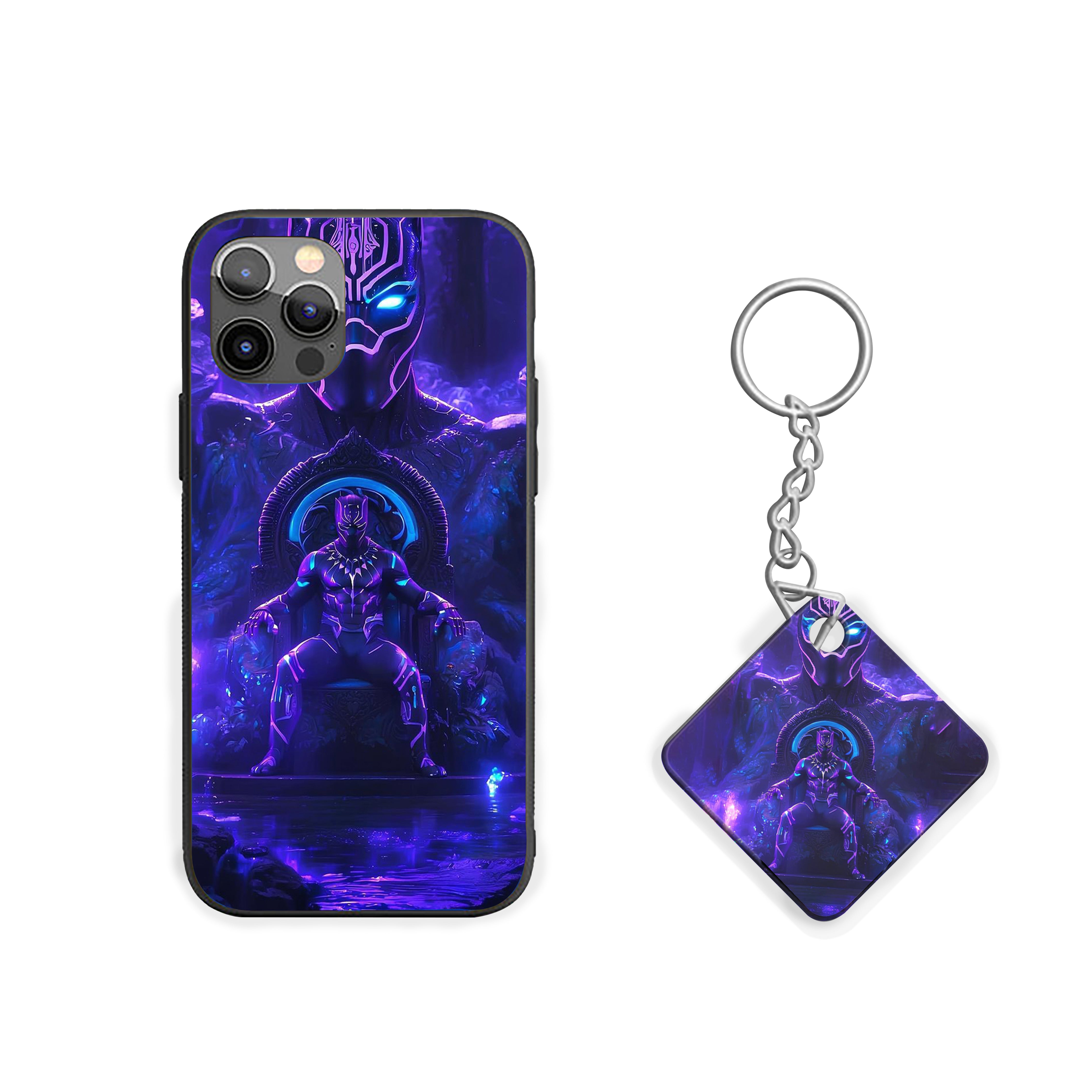 Black Panther Neo Wakanda Silicone Armored Phone Case