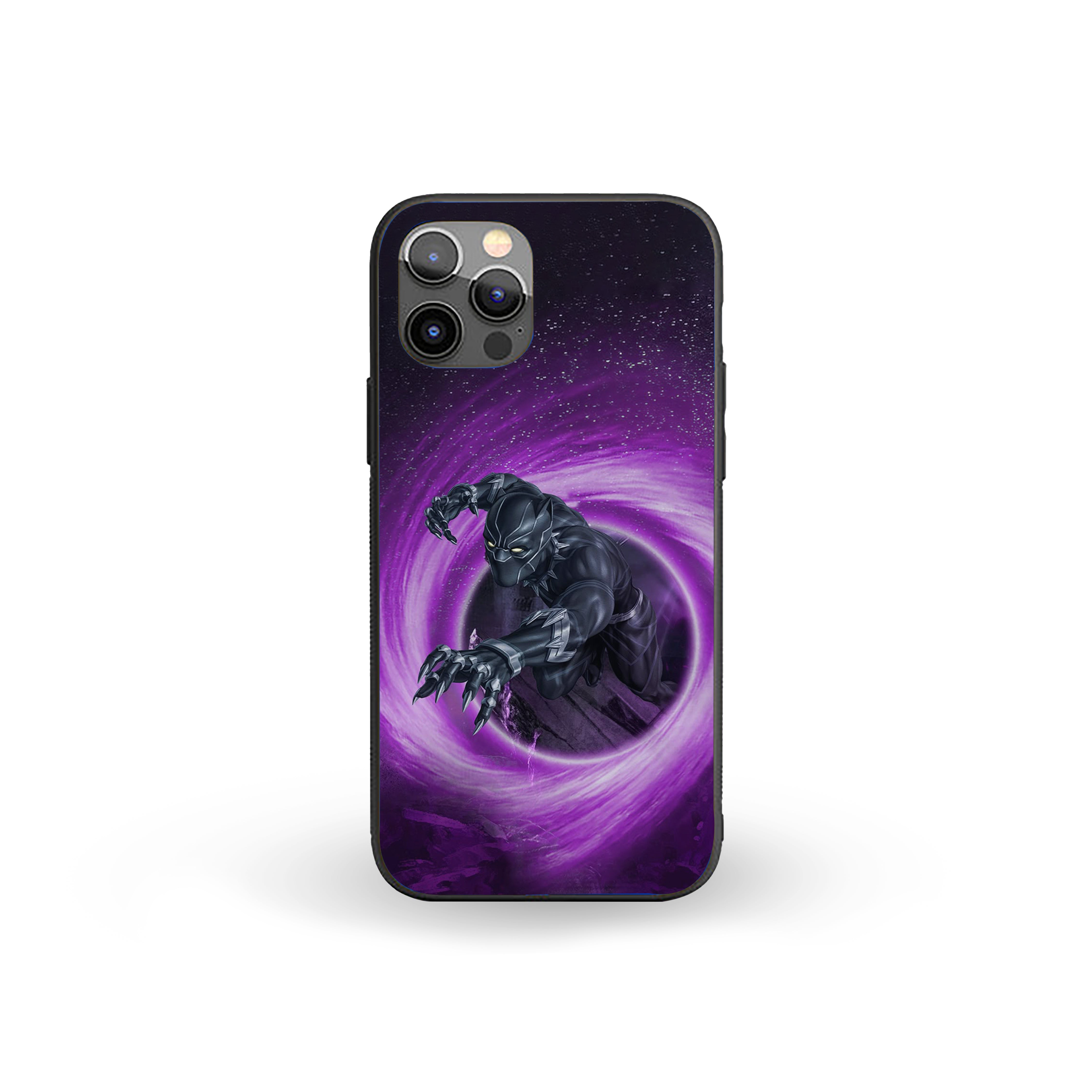 Black Panther Shadow Panther Vortex Silicone Armored Phone Case