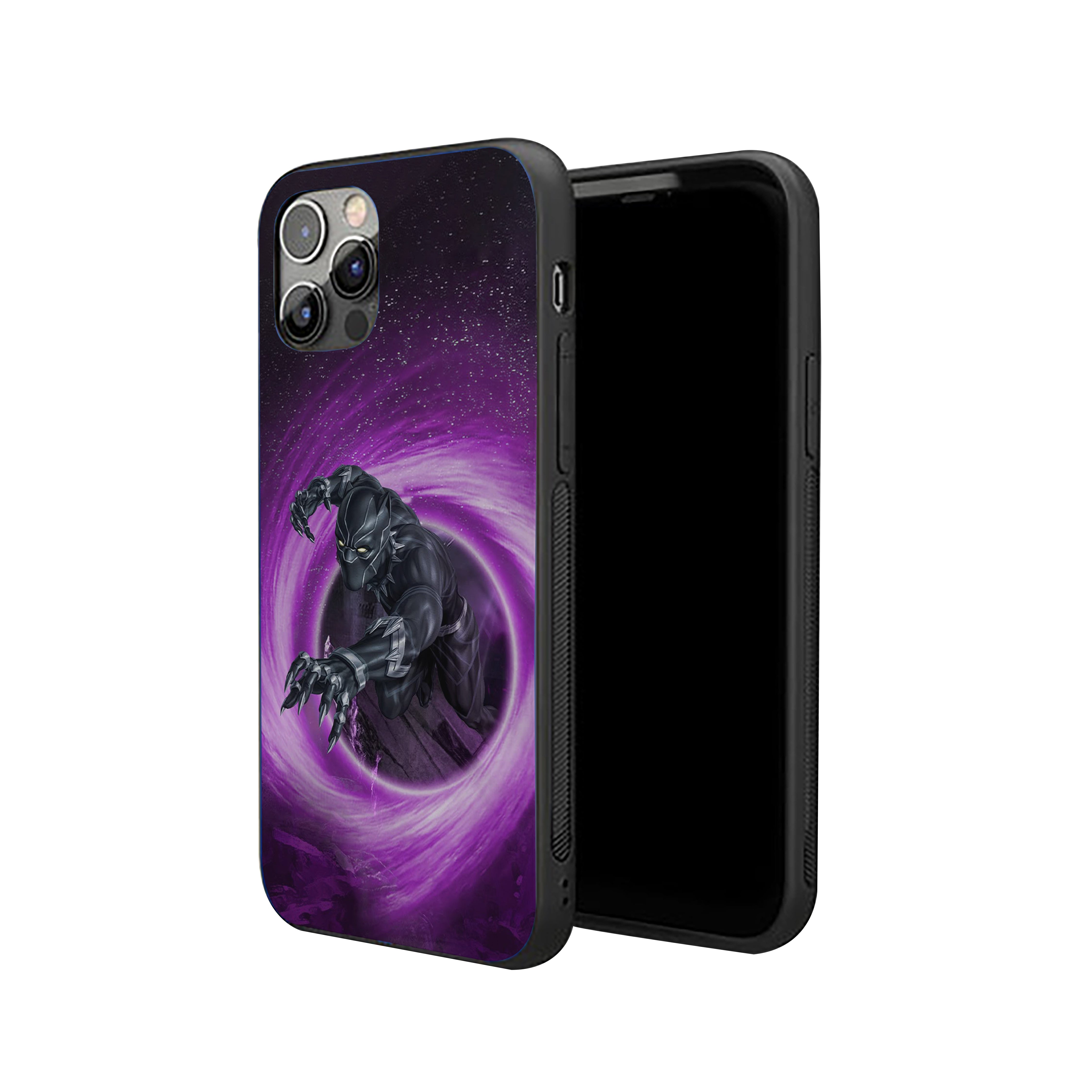 Black Panther Shadow Panther Vortex Silicone Armored Phone Case