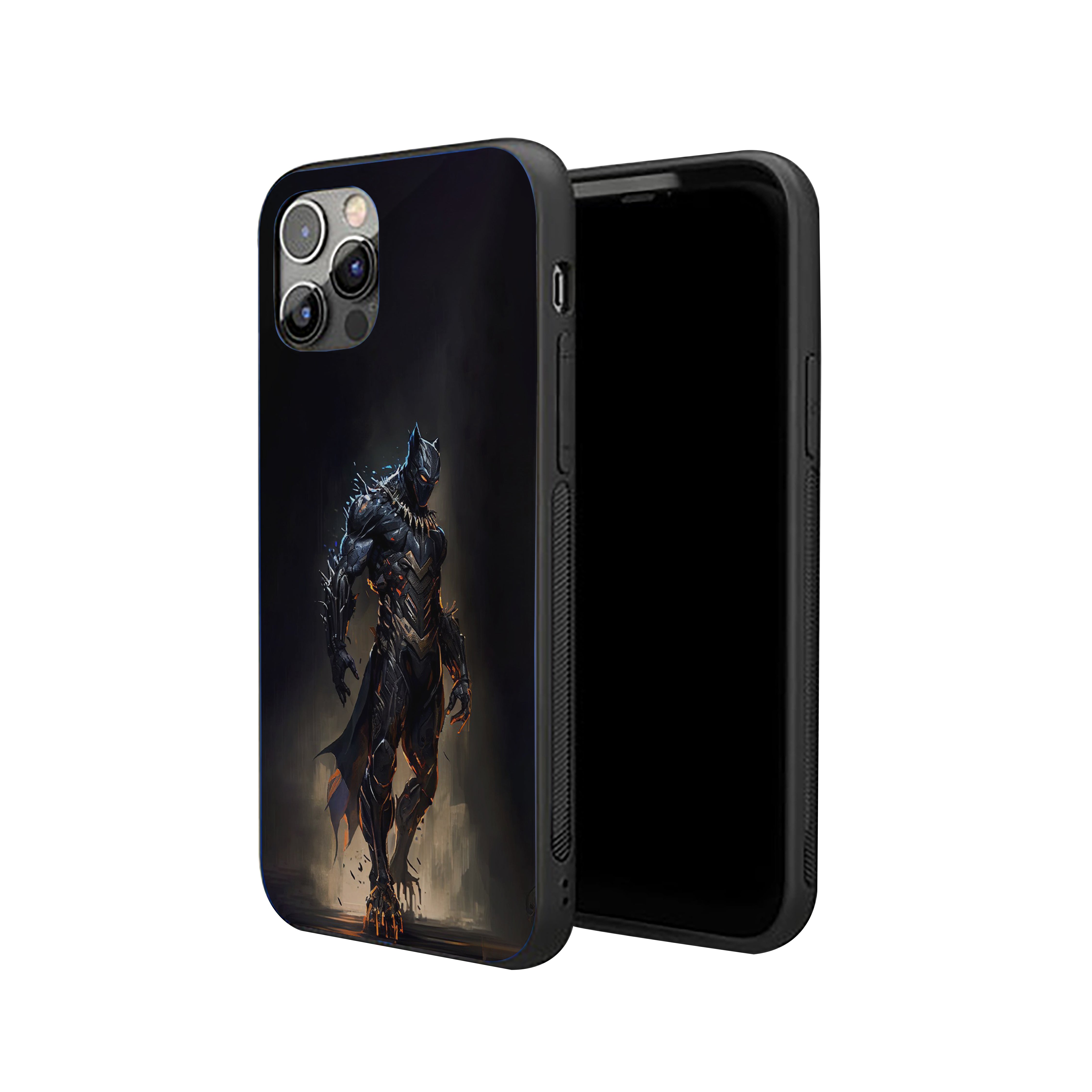Black Panther Infernal Panther Silicone Armored Phone Case