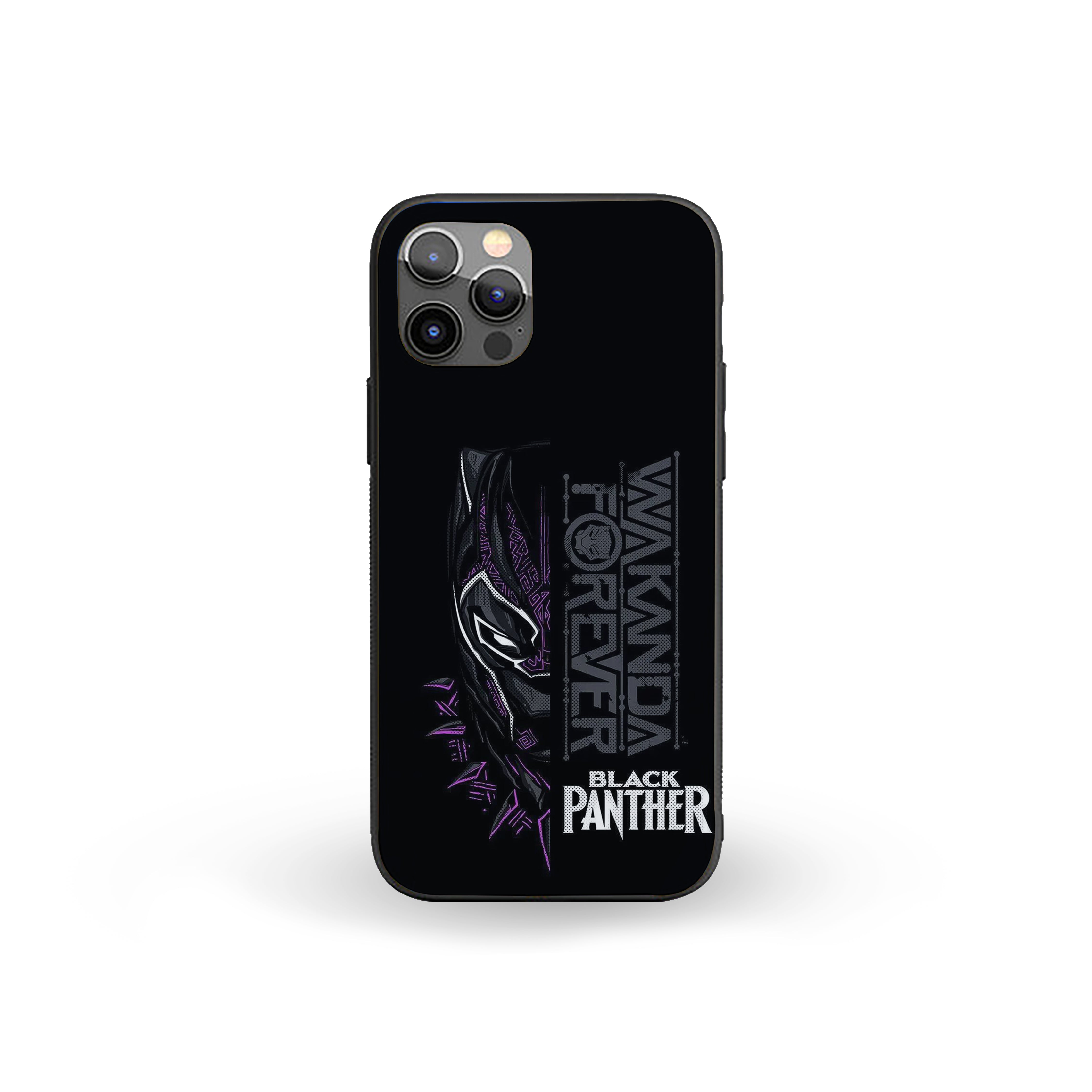 Wakandan Shadow Black Panther Silicone Armored Phone Case