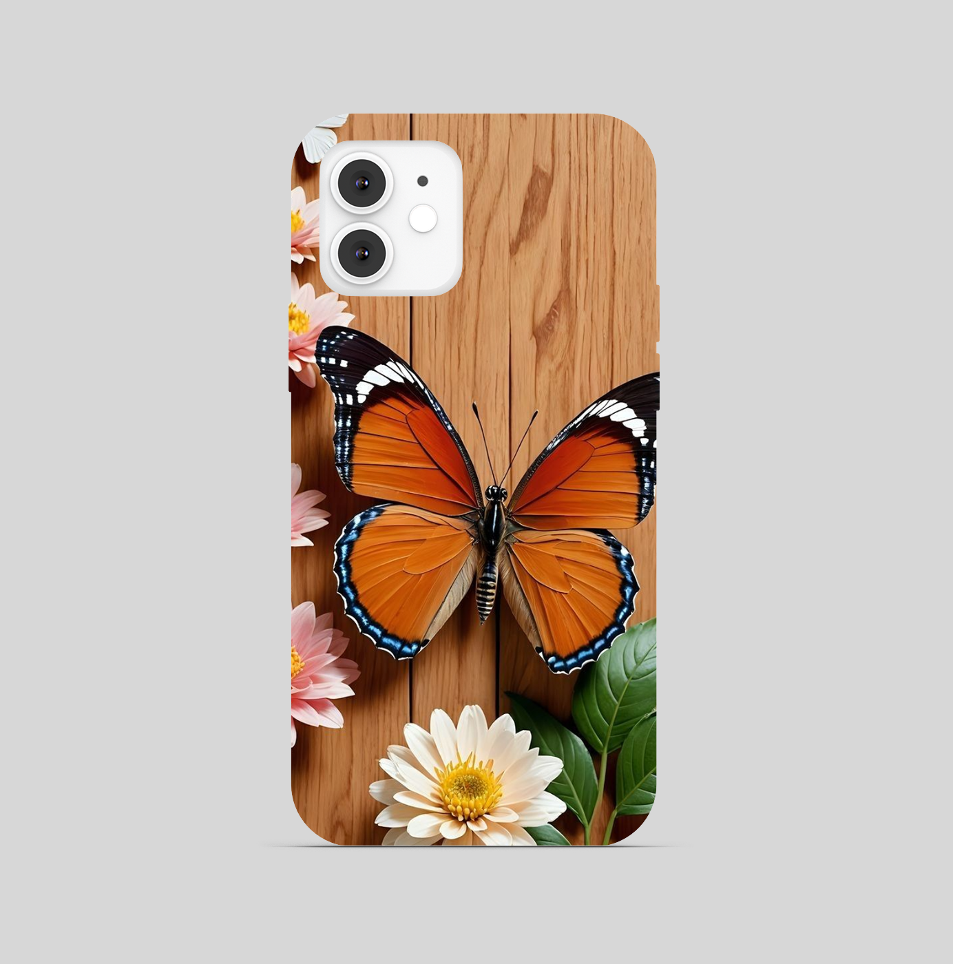 Butterfly Woody Colour Theme Phone Cover