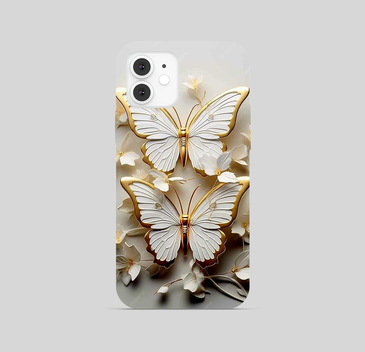 Butterfly Golden Colour Theme Phone Cover