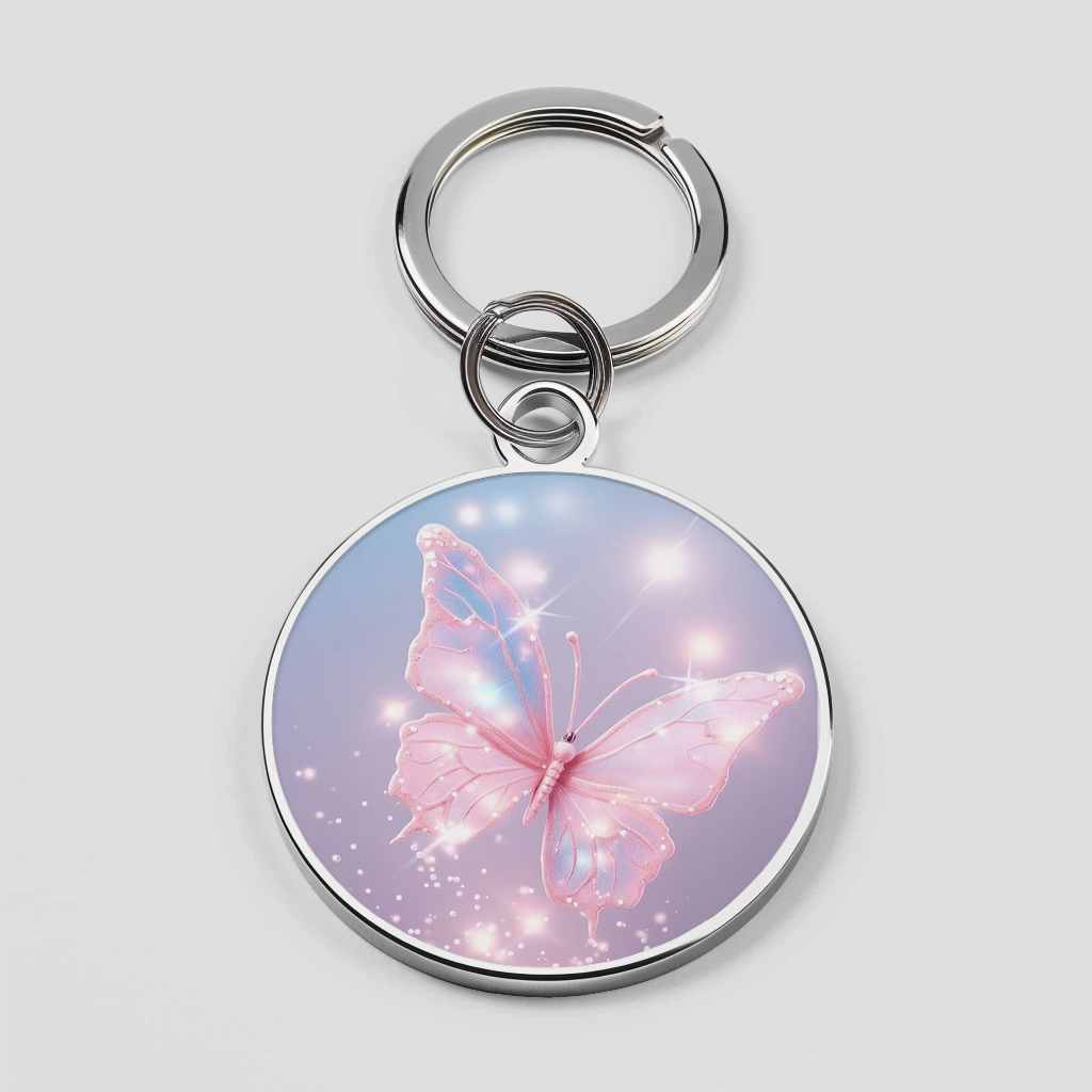 Pink Butterfly with Glitter effects Phone Cover