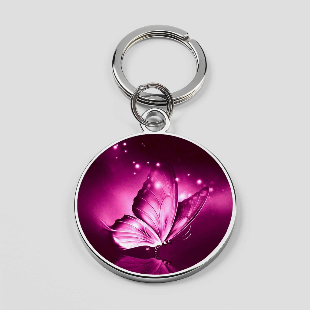 Pink Butterfly with sparkling elements Phone Cover