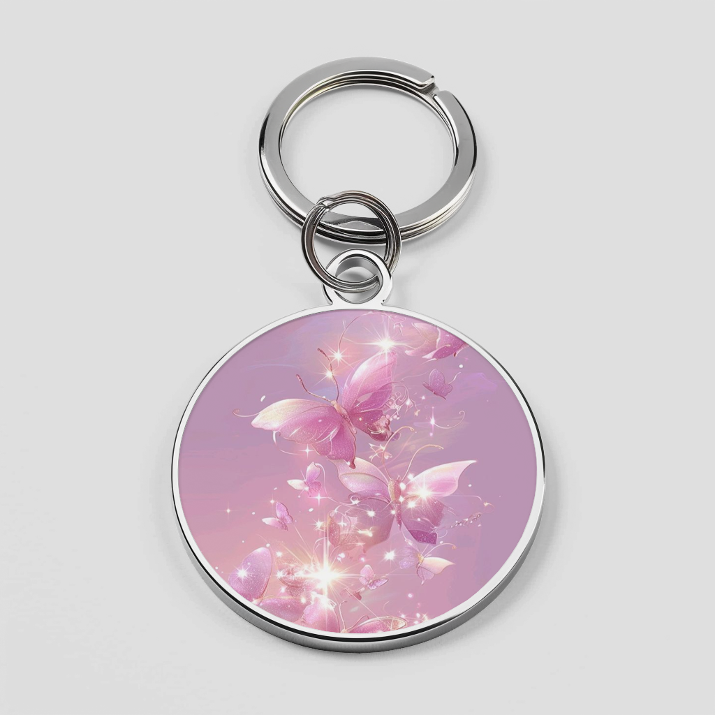 Pink Flying Butterfly Phone Cover