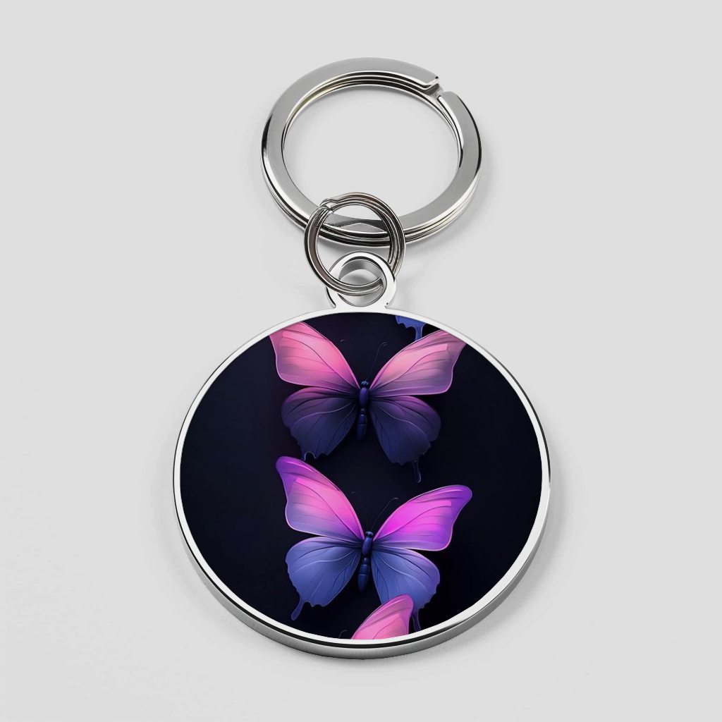 Glowing Butterfly Black theme Phone Cover