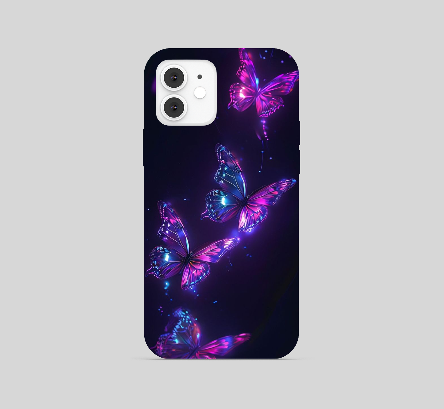 Purple emperor Butterfly Black theme Phone Cover
