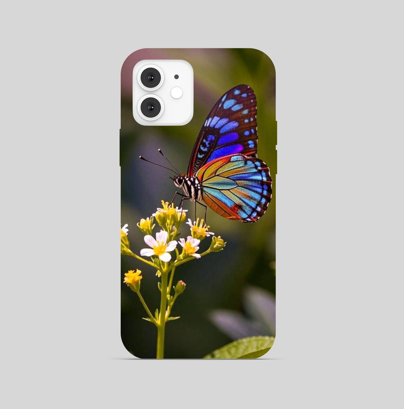 Butterfly on Flower Theme Phone Cover