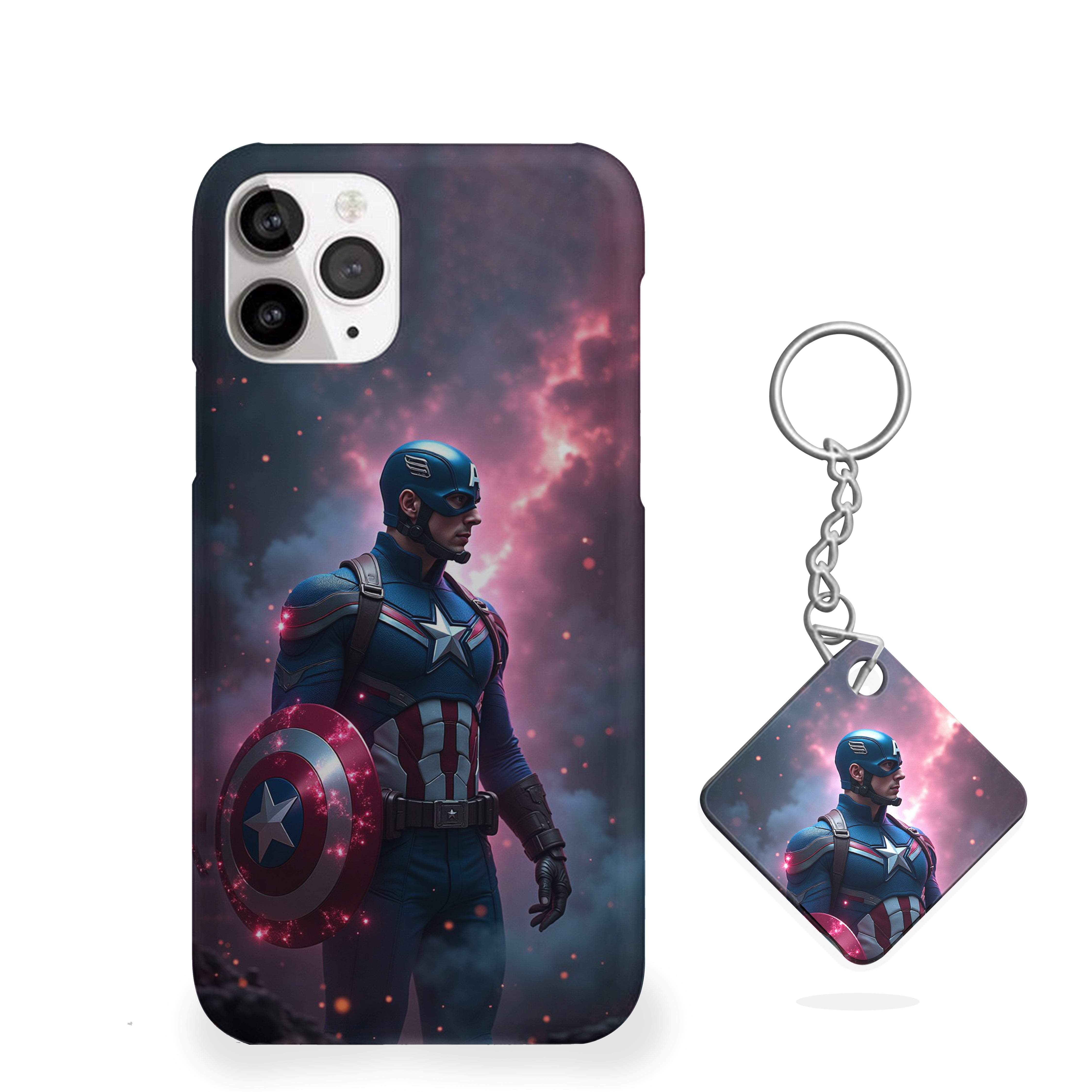 Captain America Purple Energy Phone Cover