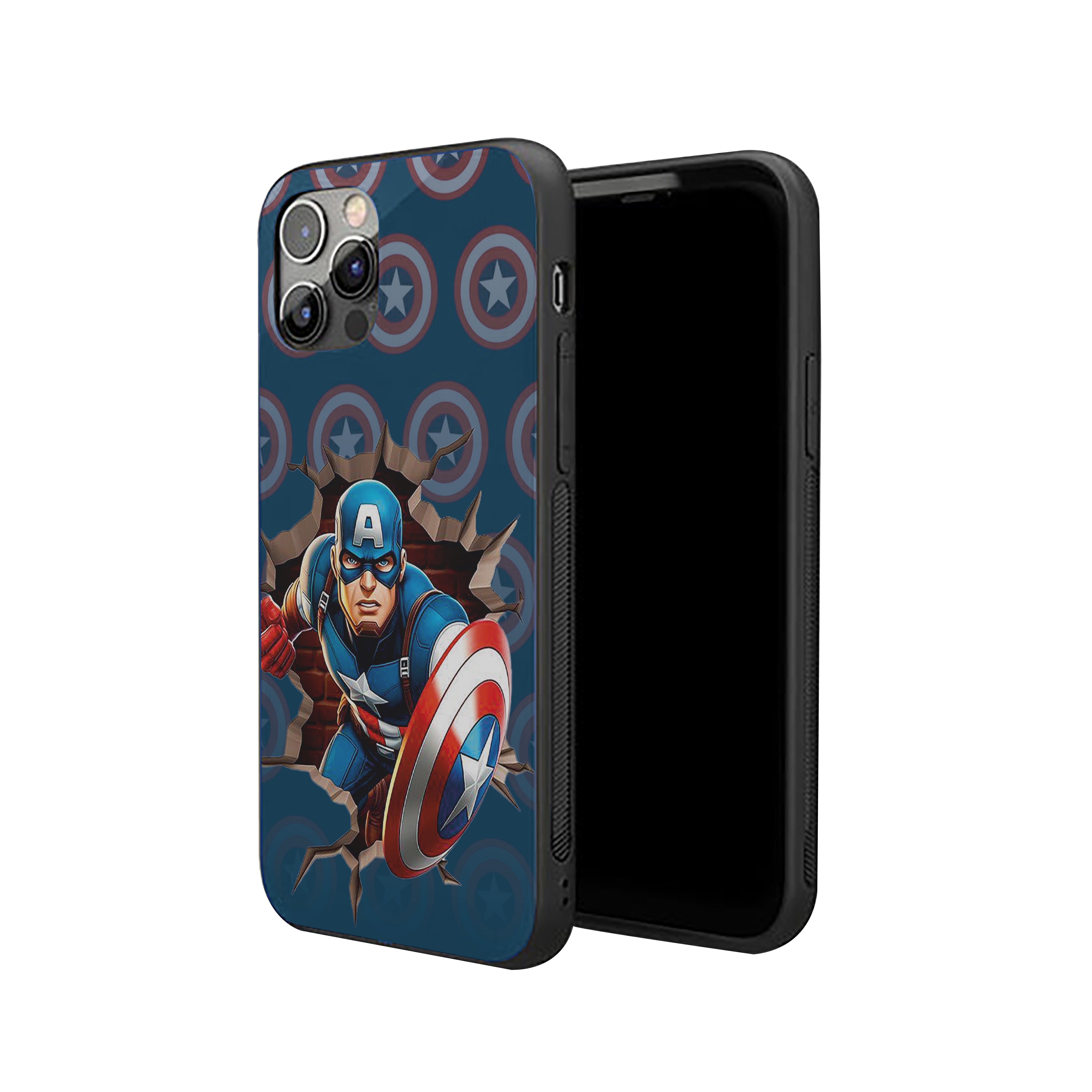 Captain’s Crash Captain America Silicone Armored Phone Case