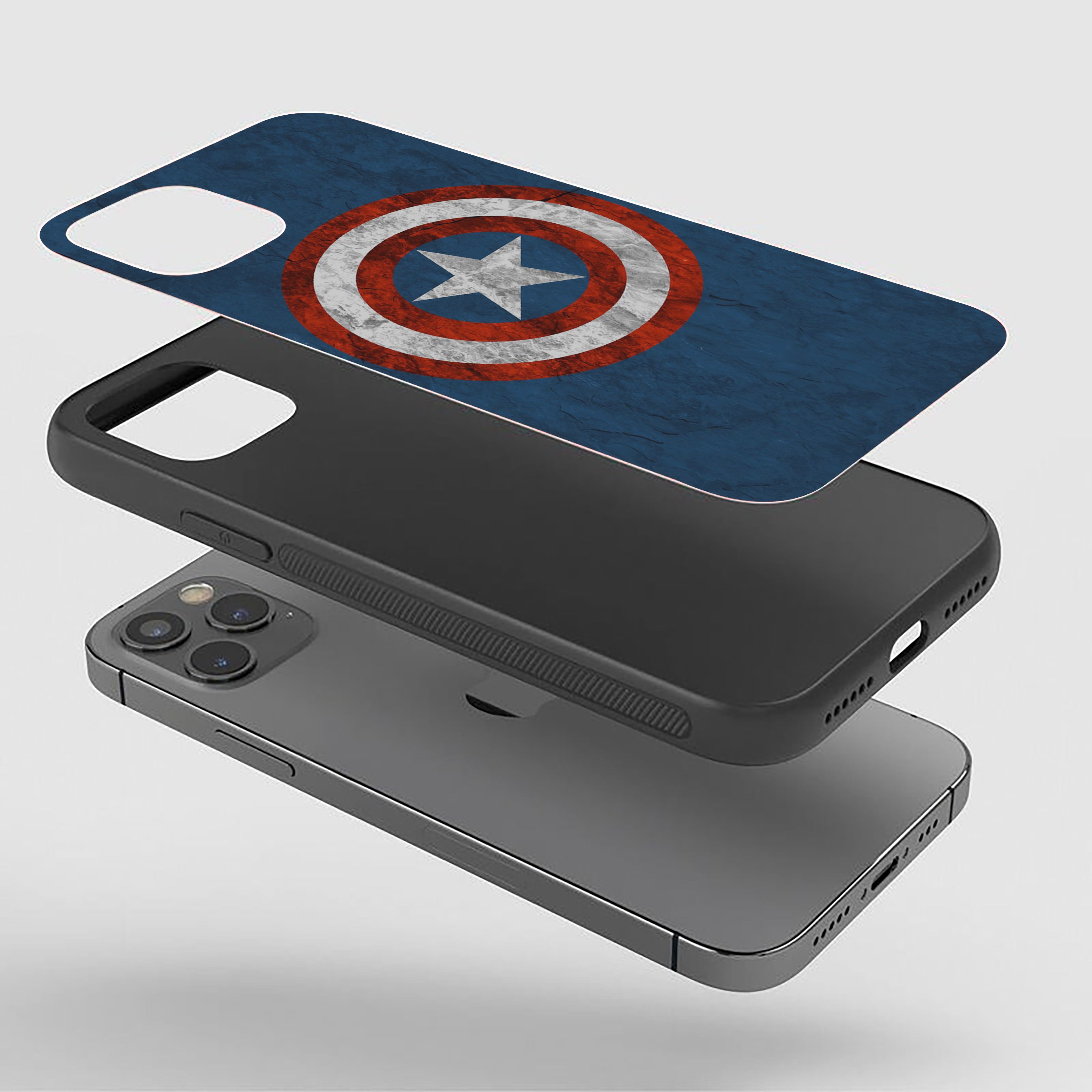 Captain America Breakthrough Silicone Armored Phone Case
