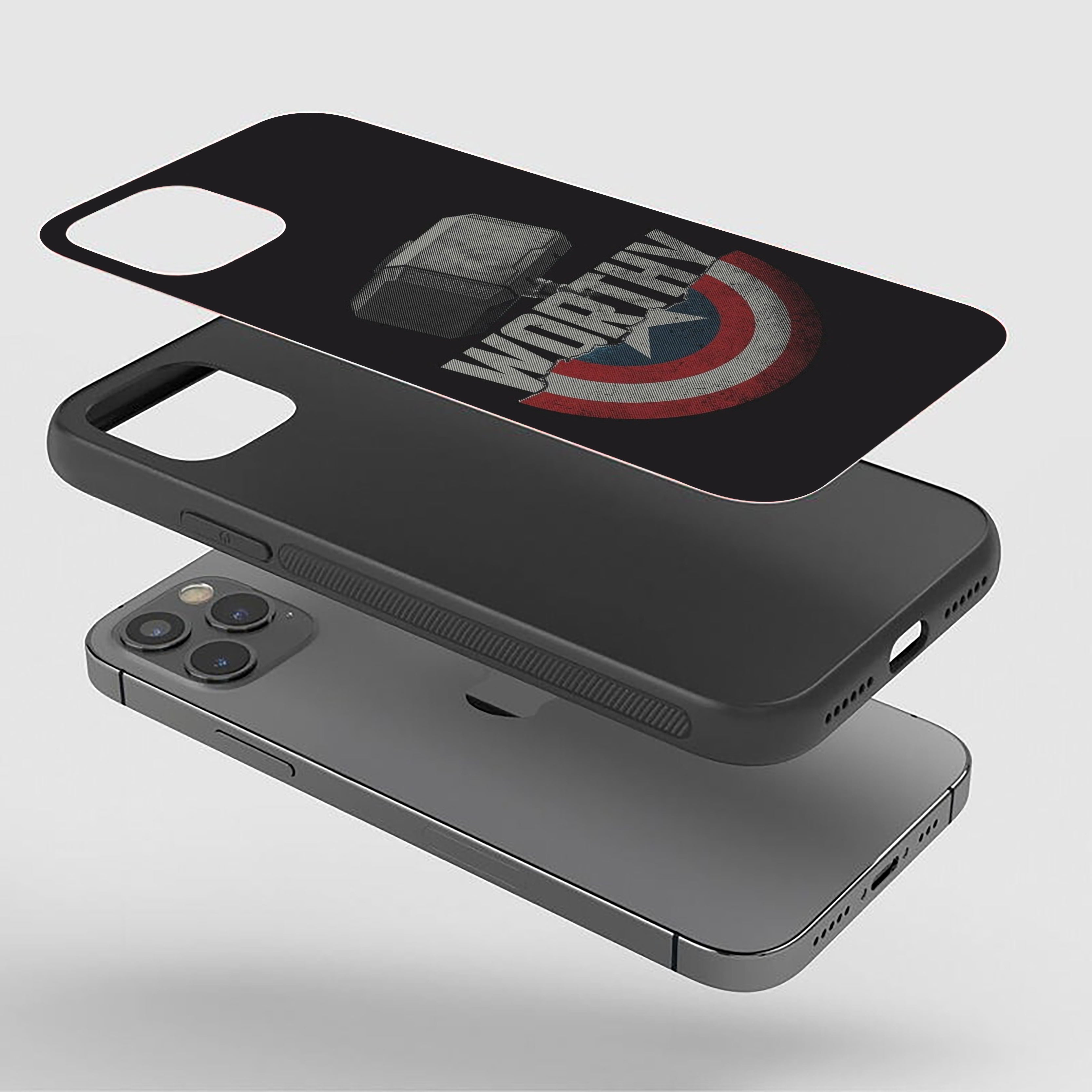 Worthy Warrior Captain America Silicone Armored Phone Case