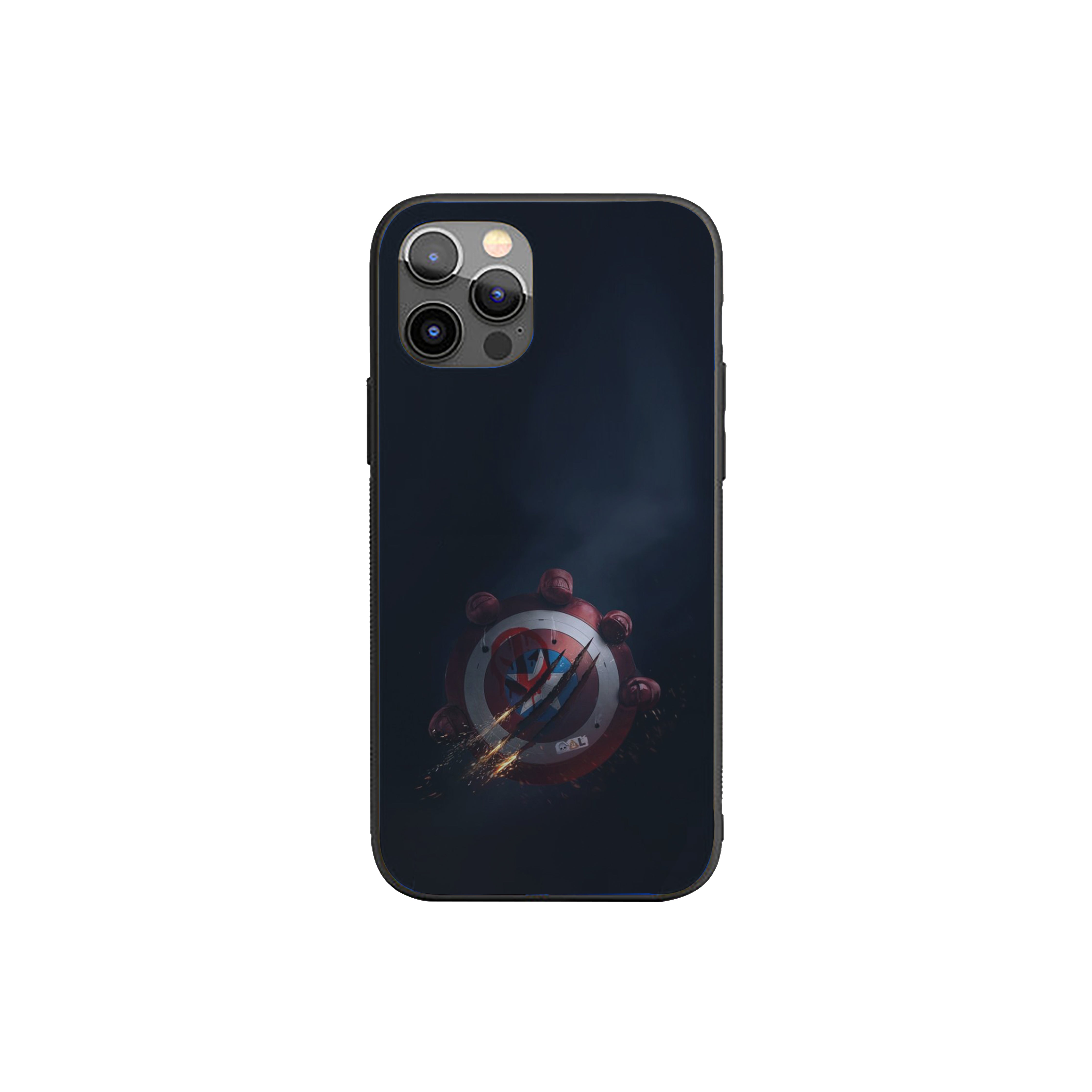 Shield of Rebellion Captain America Silicone Armored Phone Case