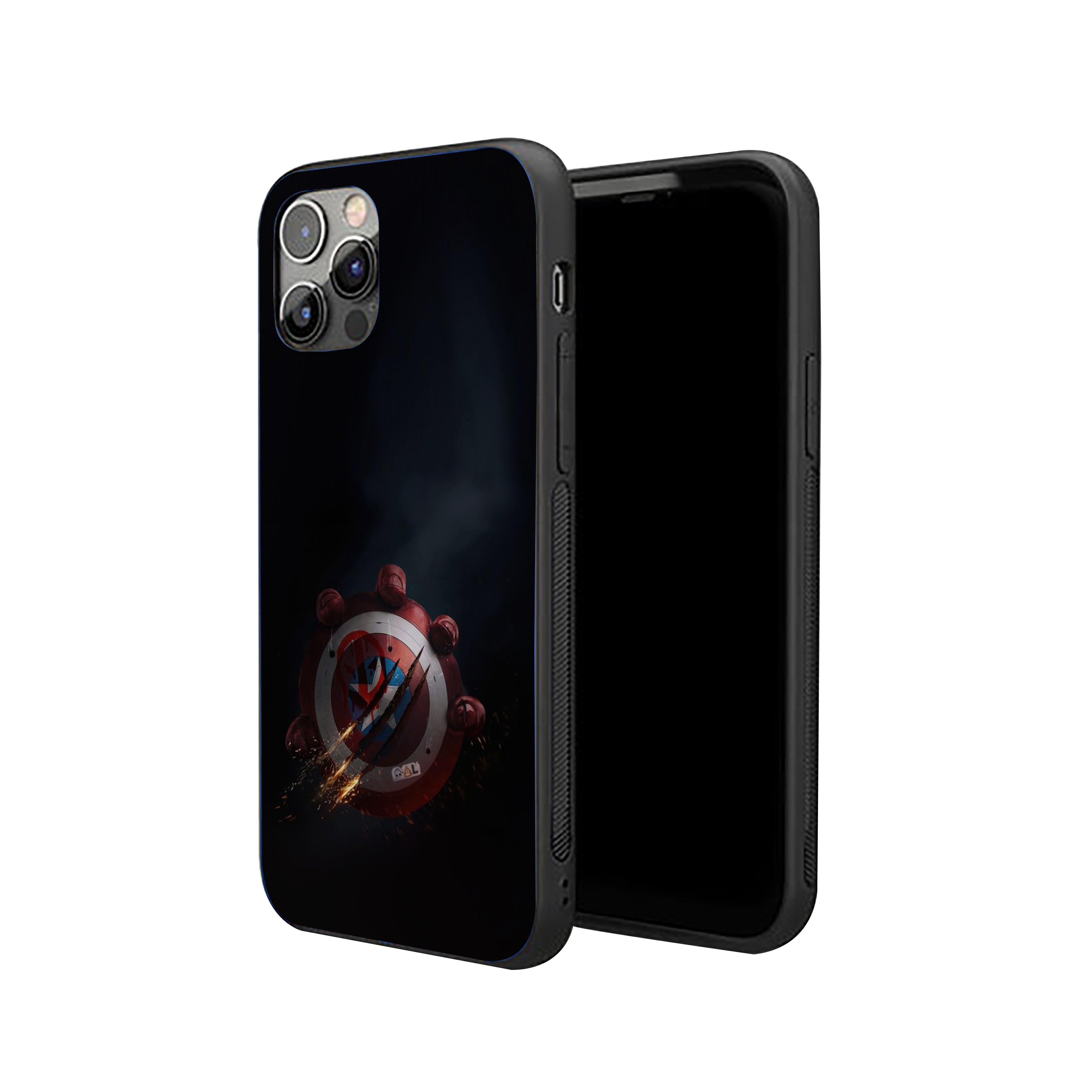 Shield of Rebellion Captain America Silicone Armored Phone Case