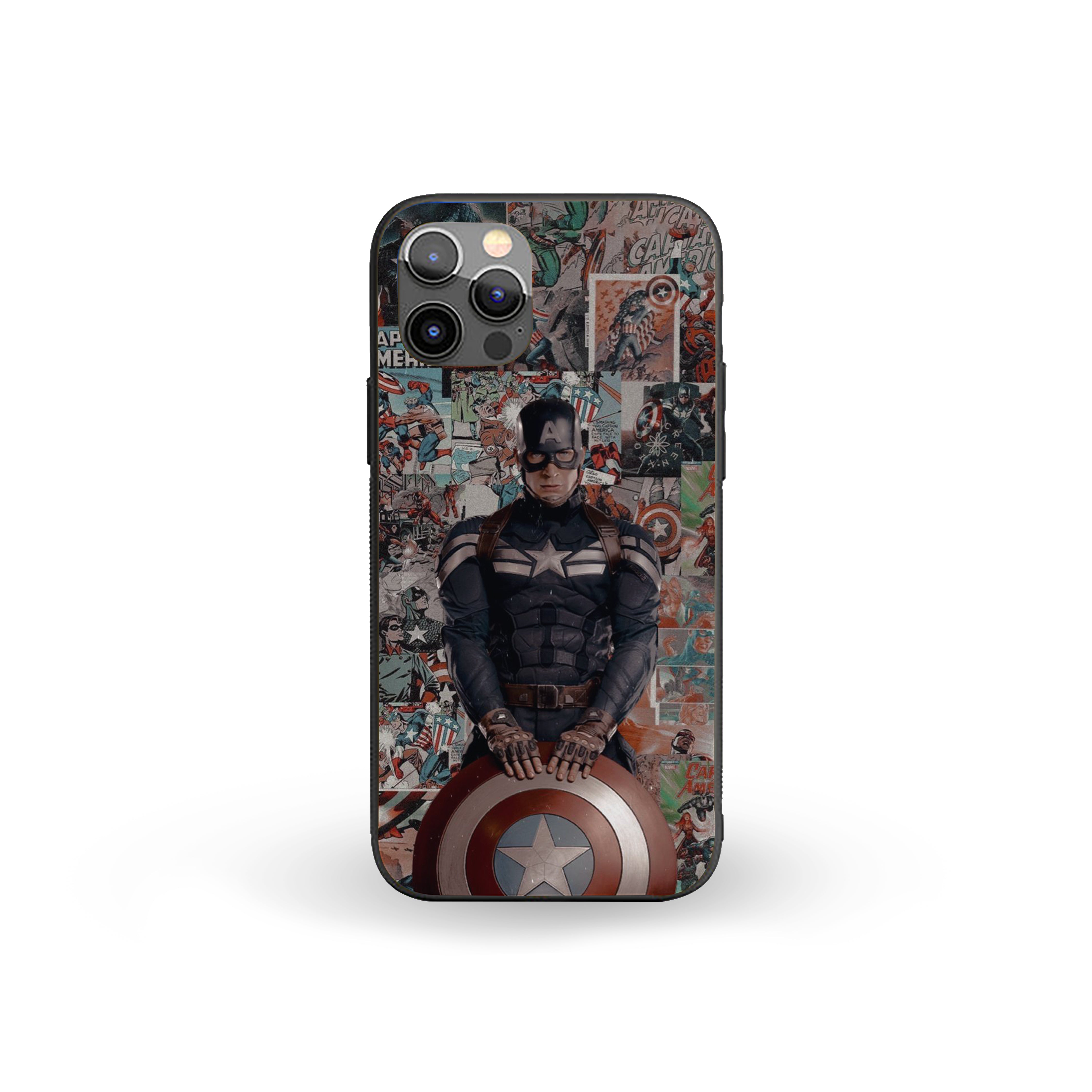 Legacy of the Shield Captain America Silicone Armored Phone Case