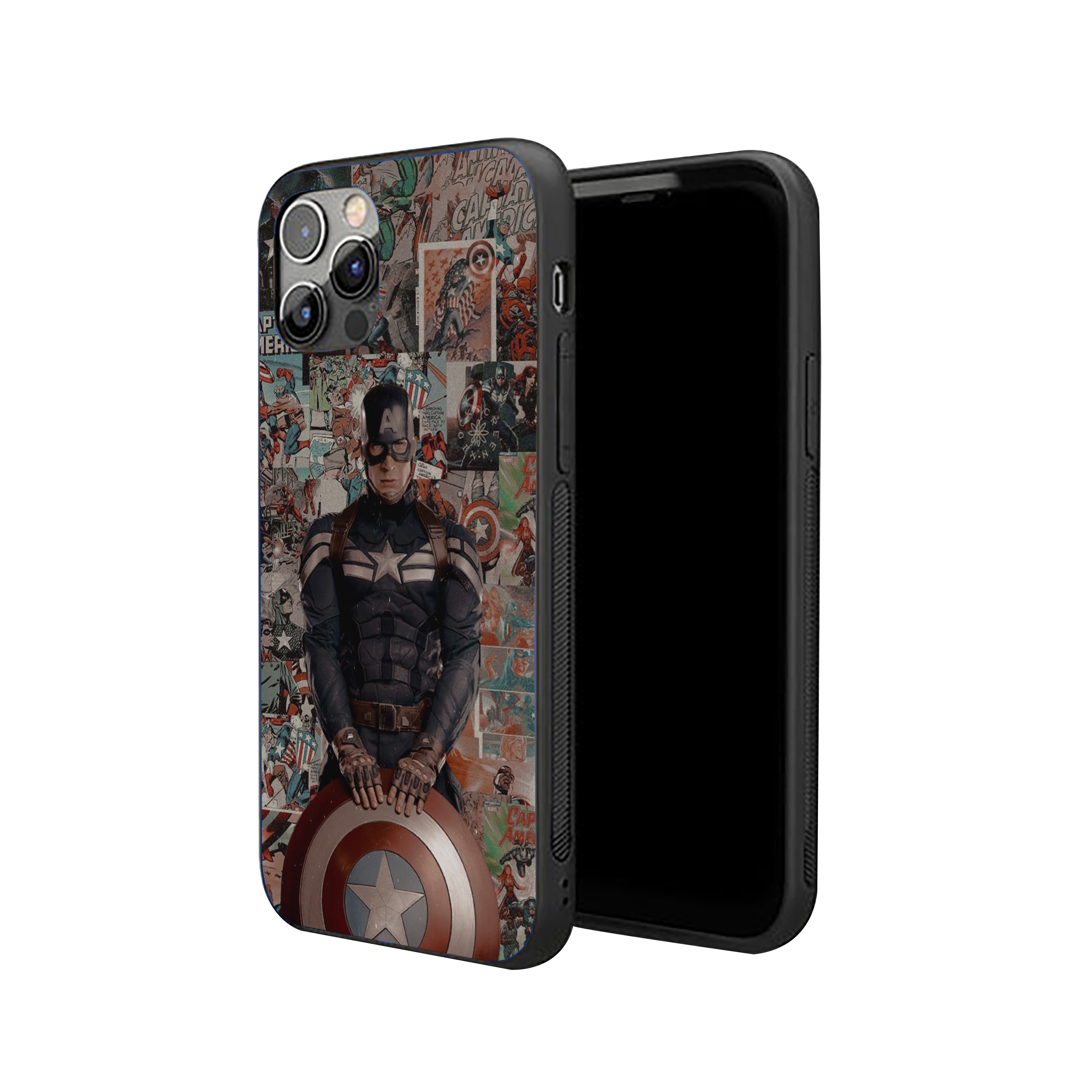 Legacy of the Shield Captain America Silicone Armored Phone Case
