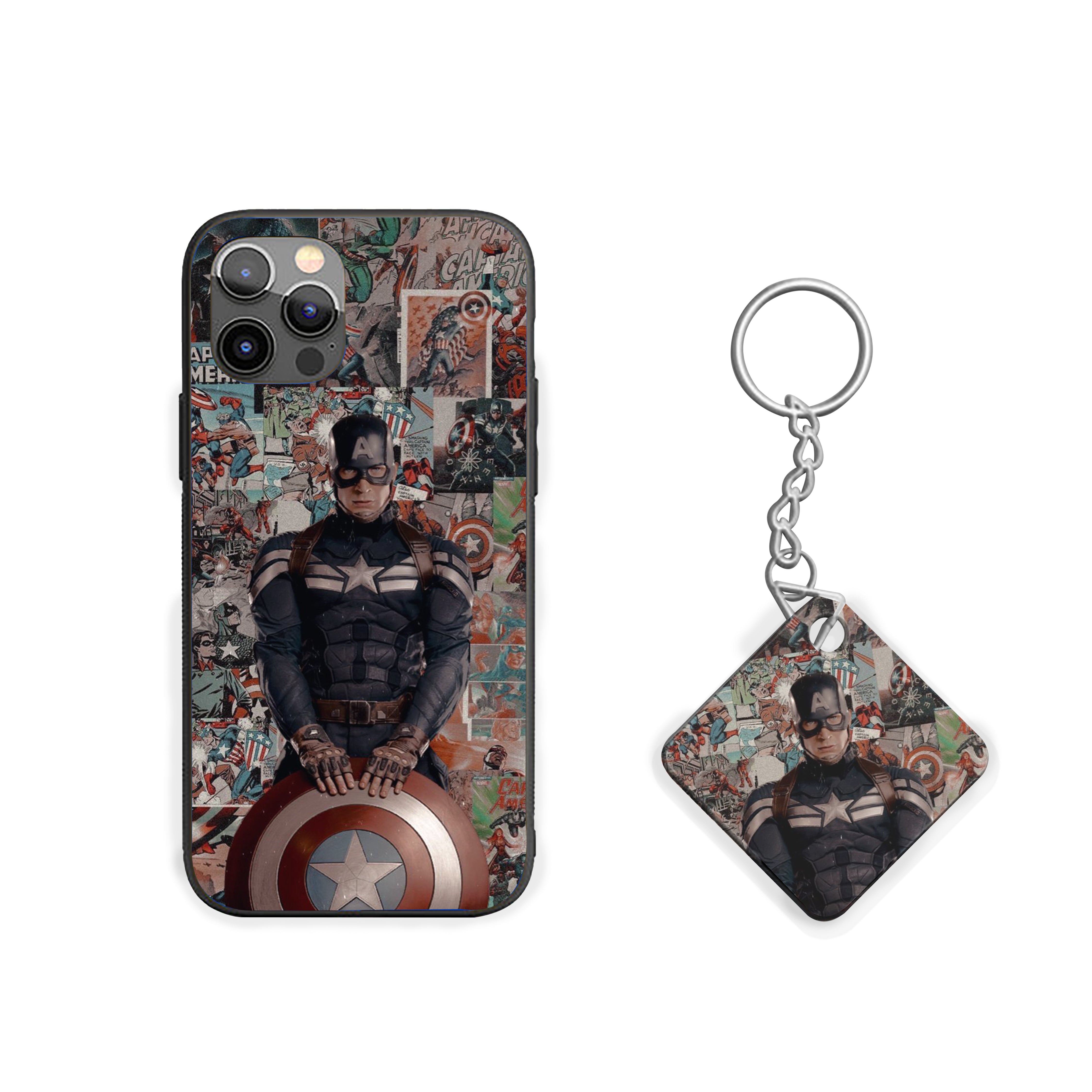 Legacy of the Shield Captain America Silicone Armored Phone Case