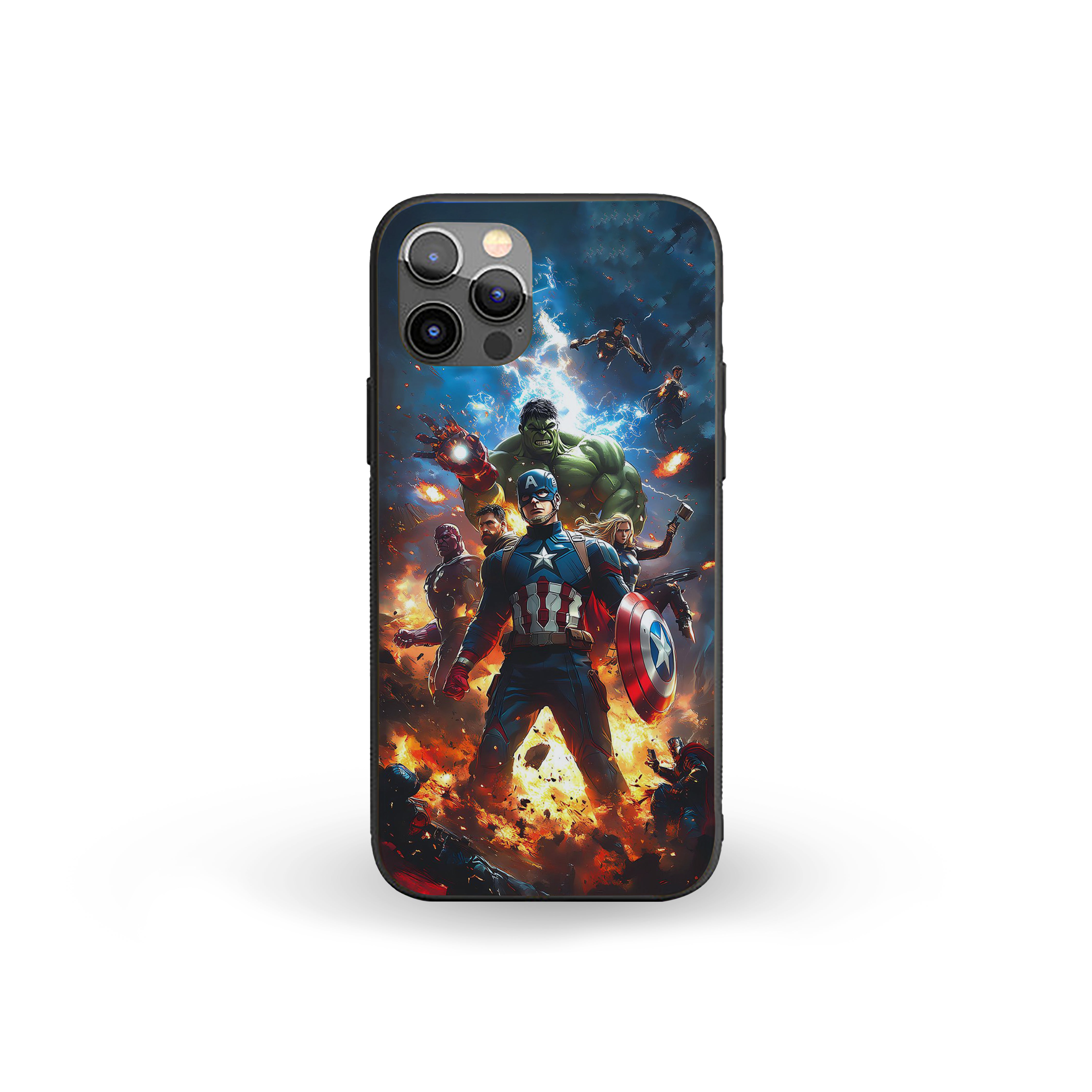 Comic to Courage Captain America Silicone Armored Phone Case