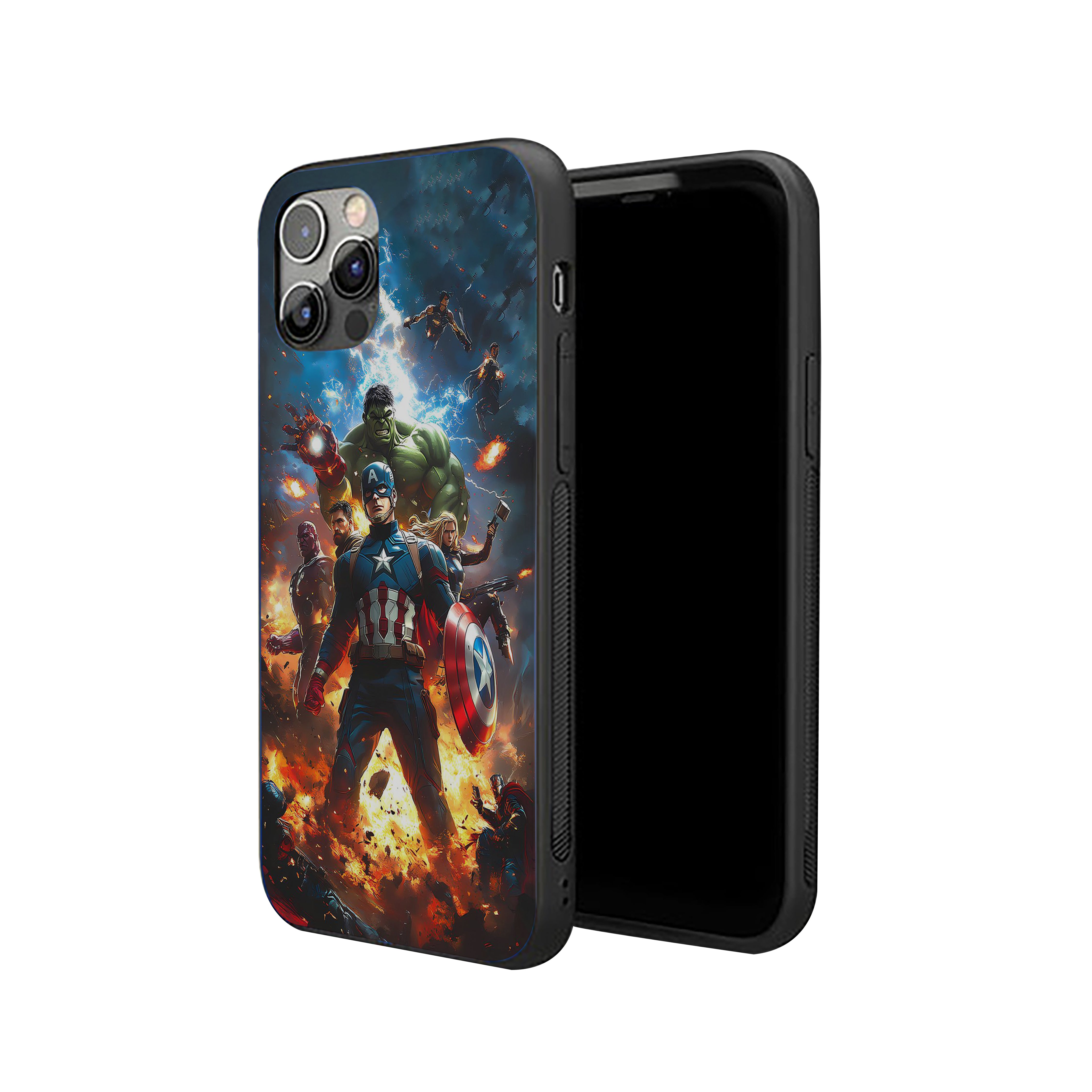 Comic to Courage Captain America Silicone Armored Phone Case