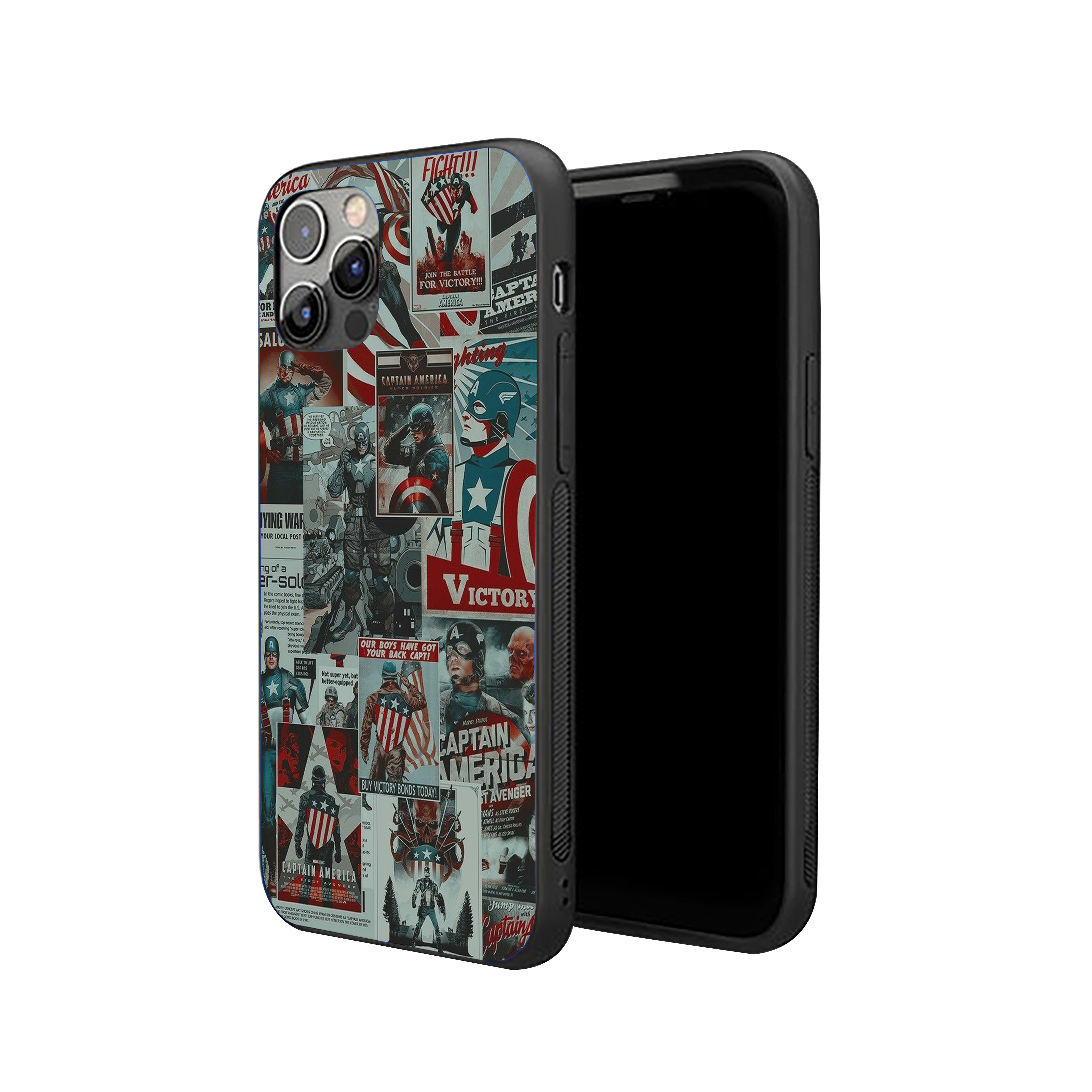 Shielded Legacy Captain America Silicone Armored Phone Case