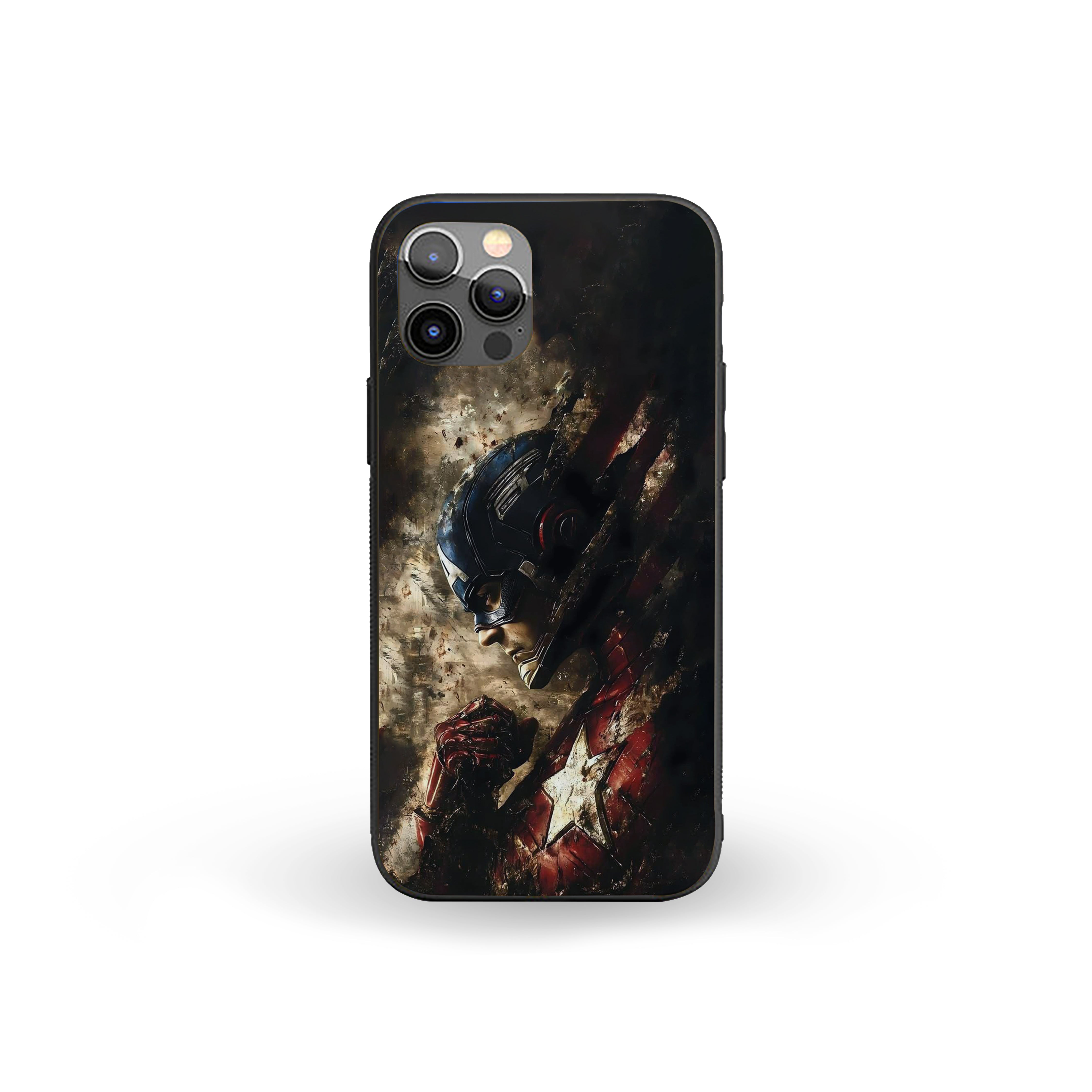 Fallen Hero Captain America Silicone Armored Phone Case