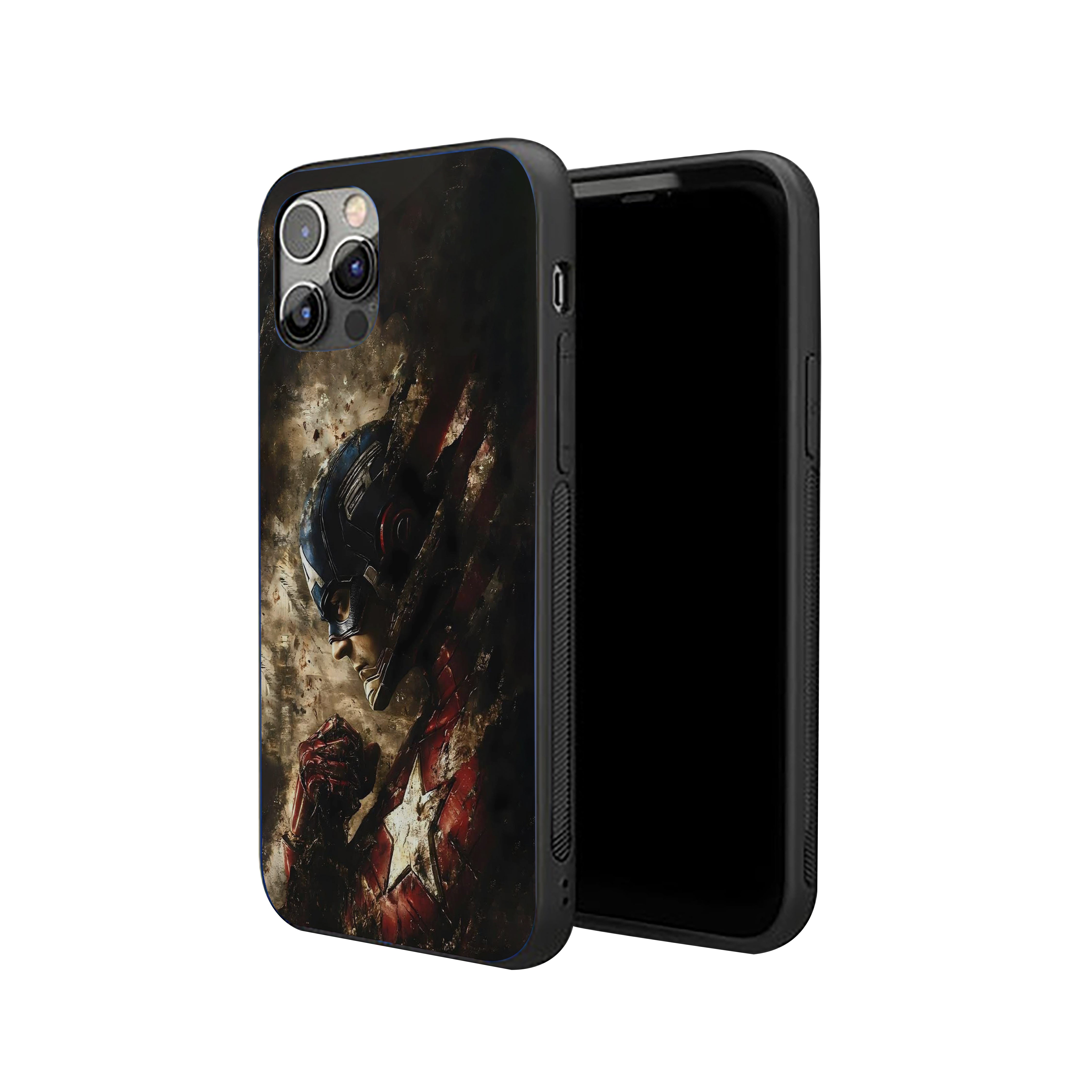 Fallen Hero Captain America Silicone Armored Phone Case