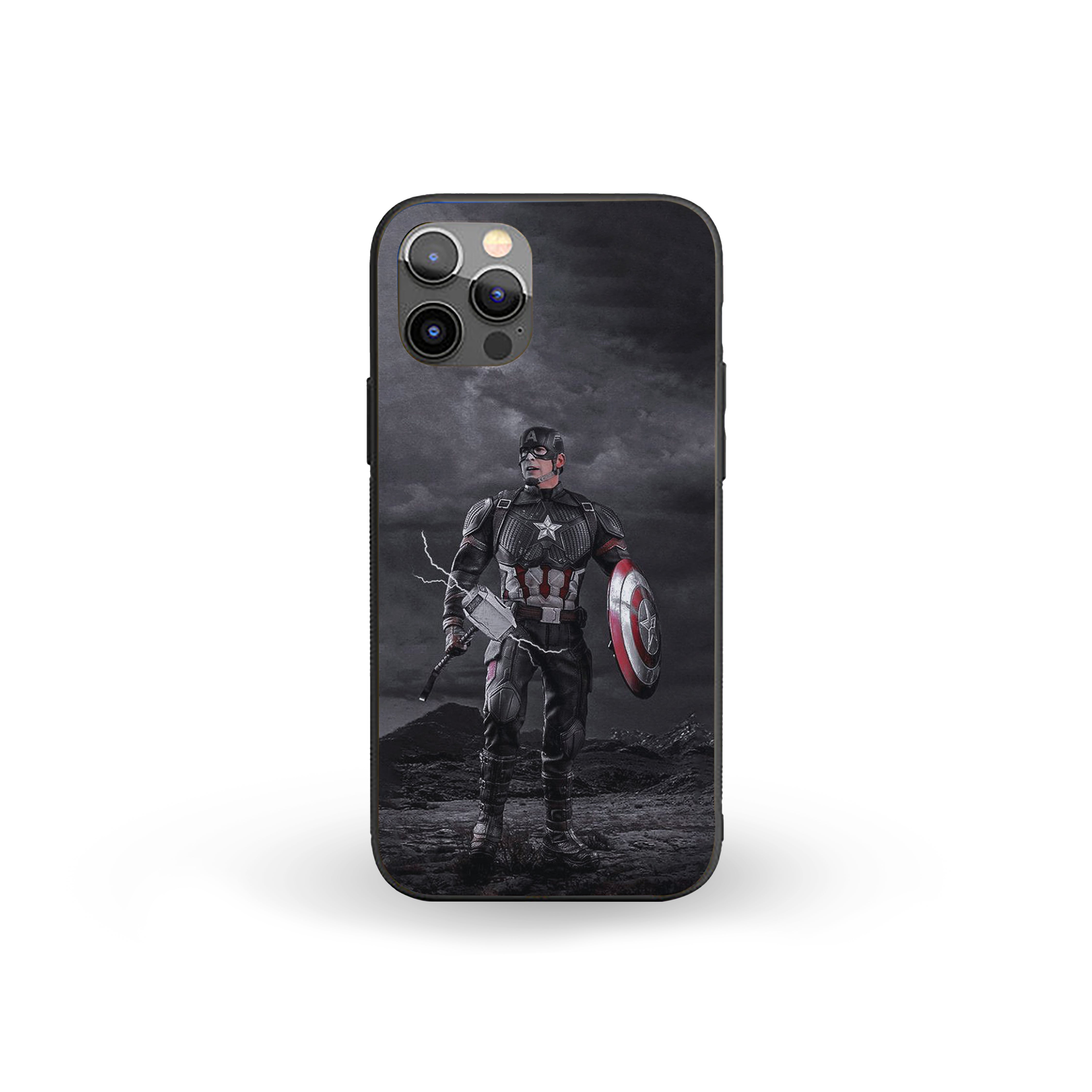 Captain America Worthy Strike Silicone Armored Phone Case