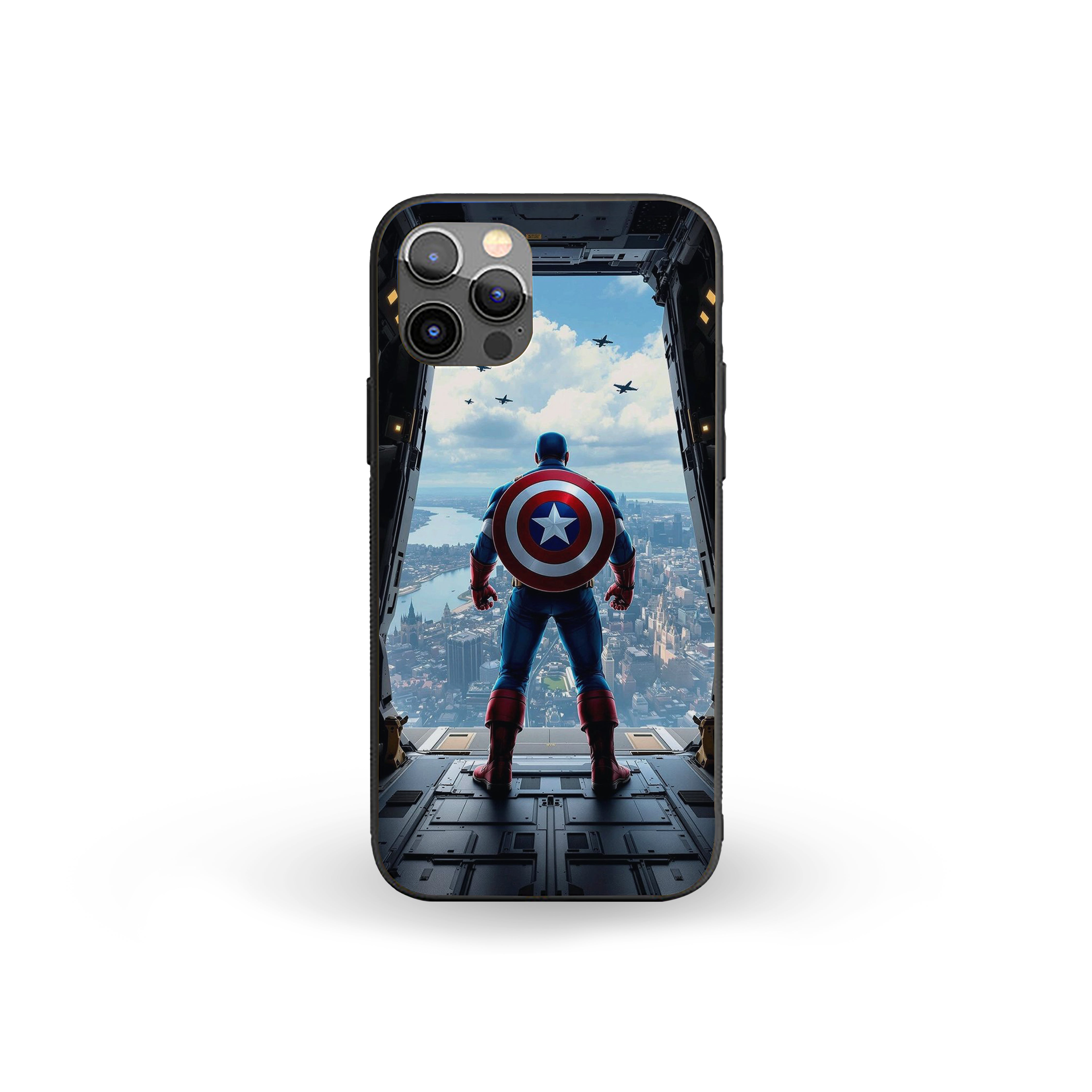Captain America Last Stand Silicone Armored Phone Case