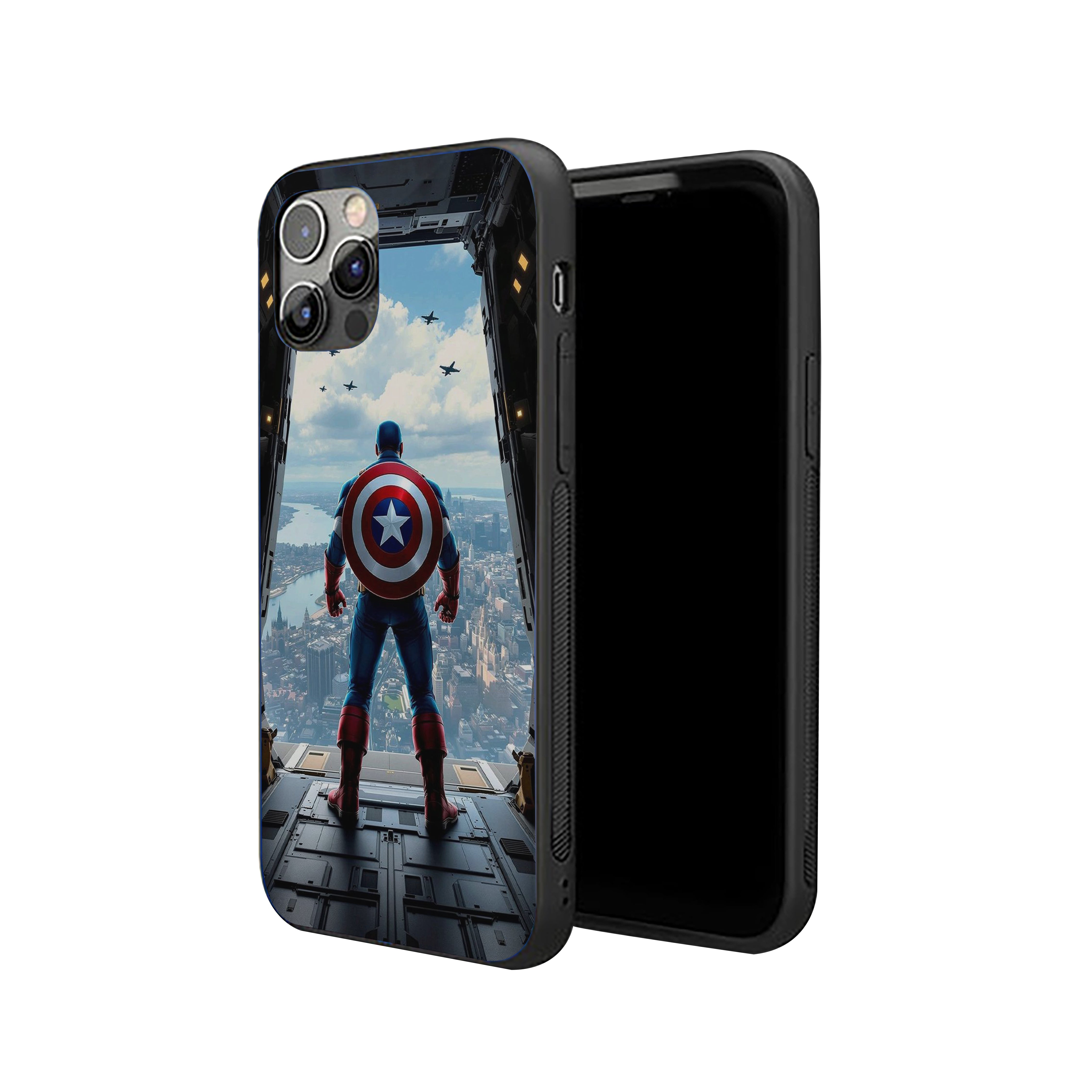 Captain America Last Stand Silicone Armored Phone Case