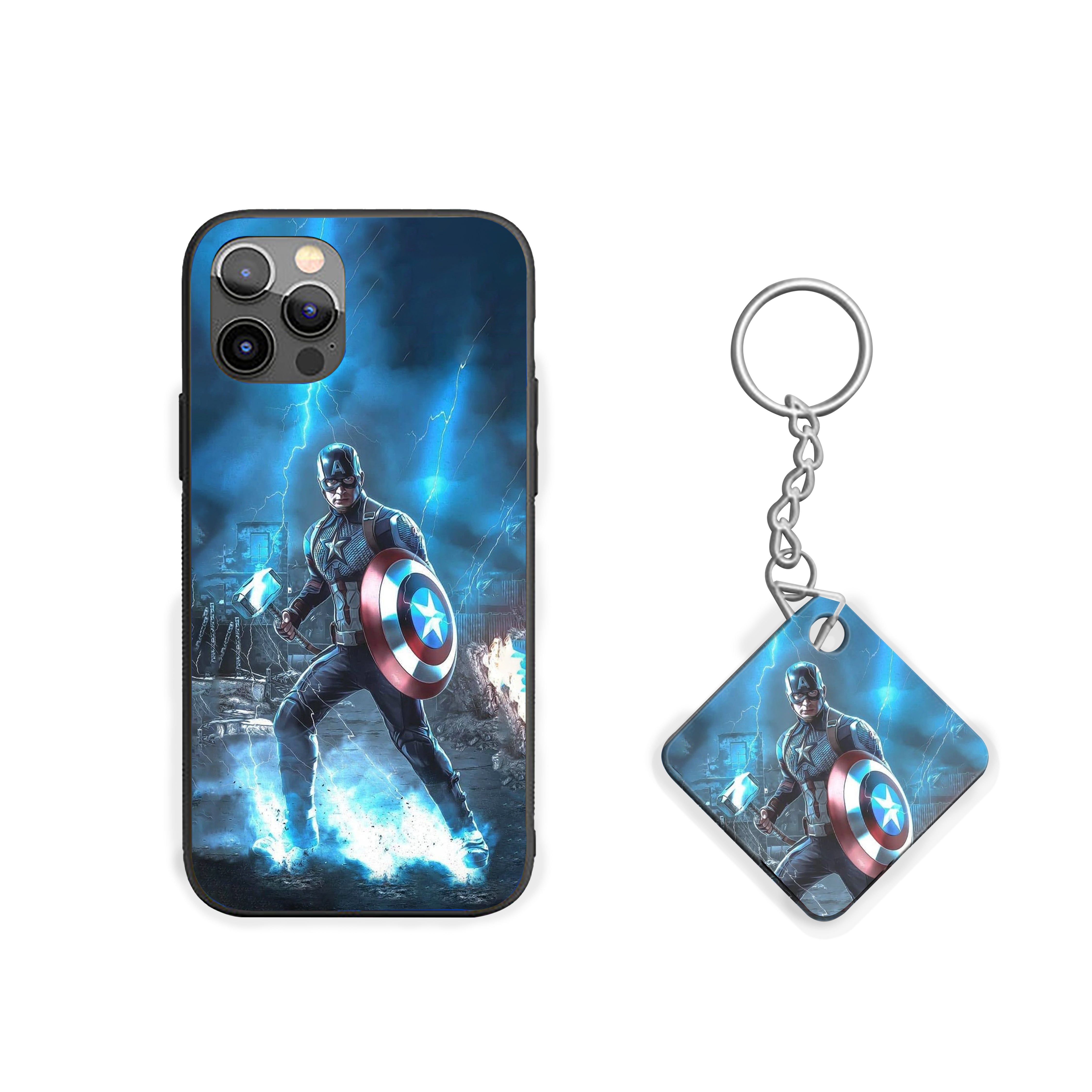 Captain America Electric Valor Silicone Armored Phone Case