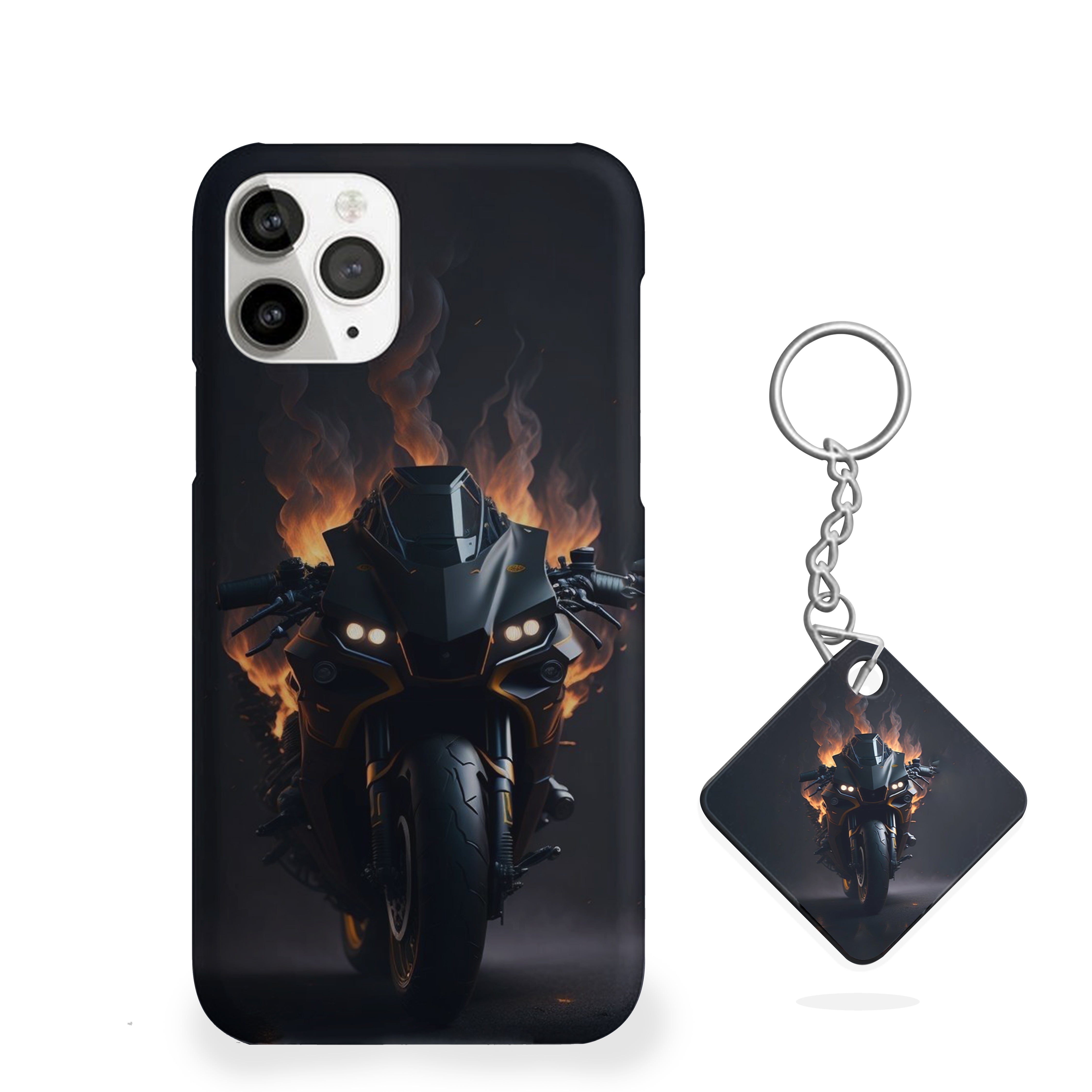 Flaming Phantom Bike Phone Cover