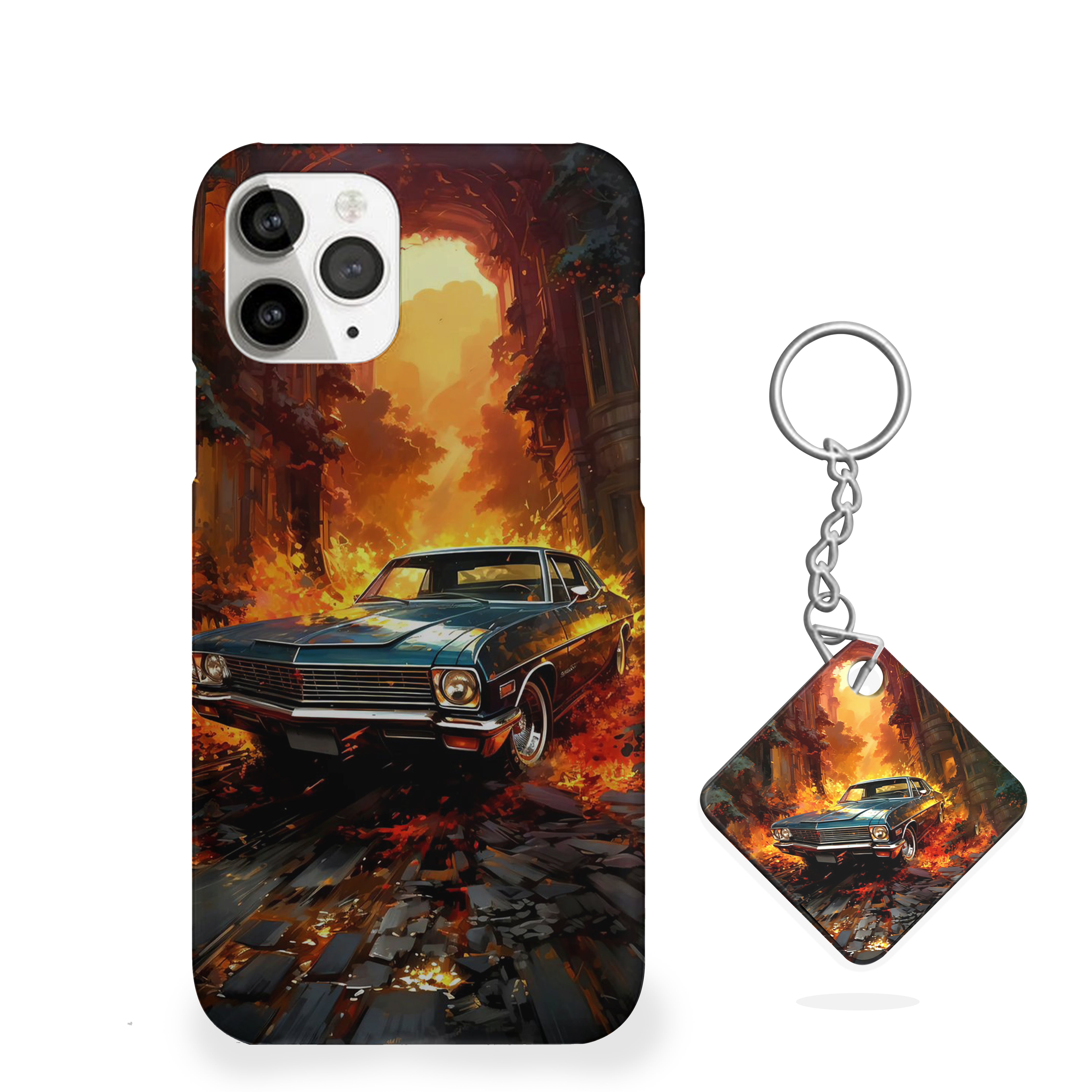 Blazing Muscle Car Phone Cover