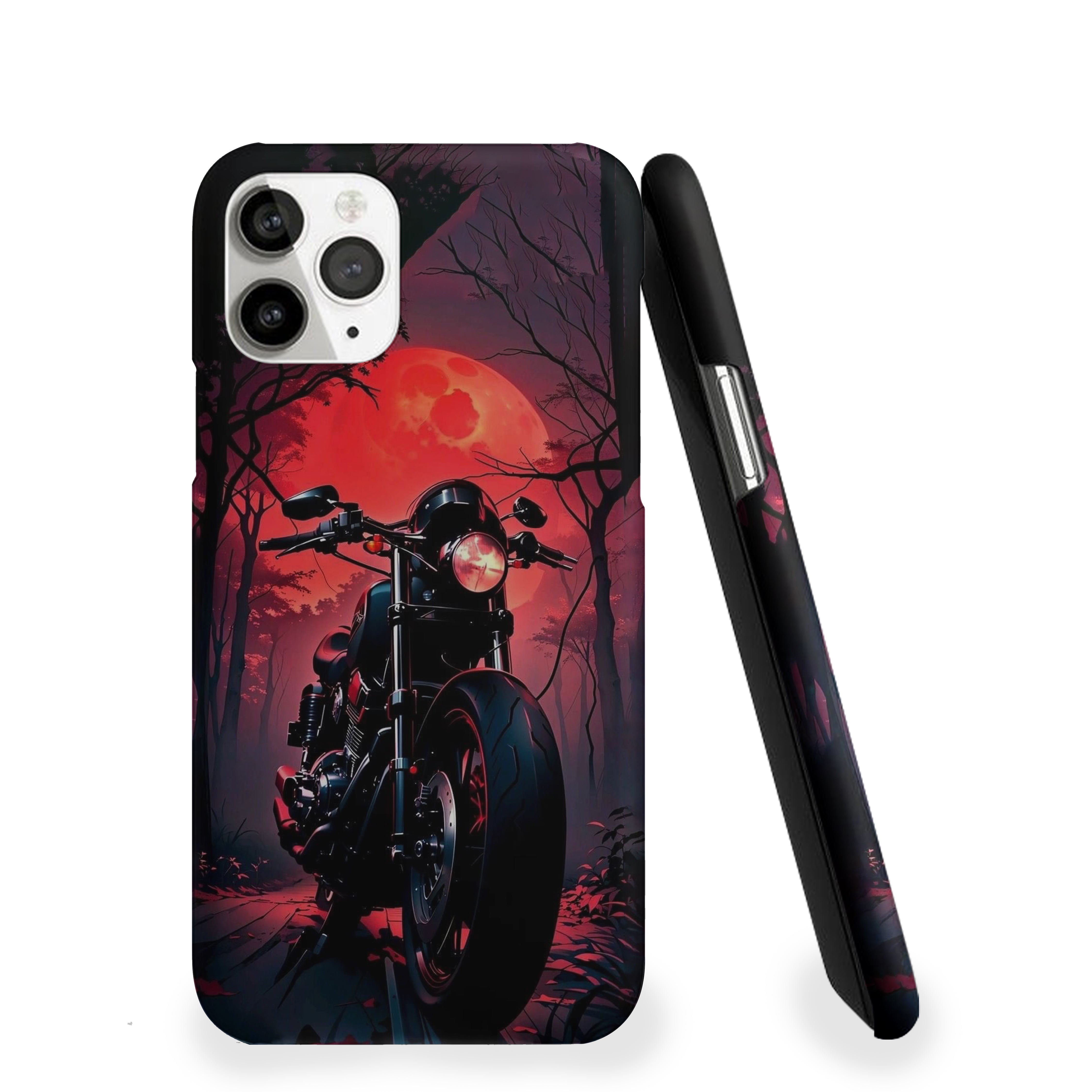 Crimson Night Bike Phone Cover
