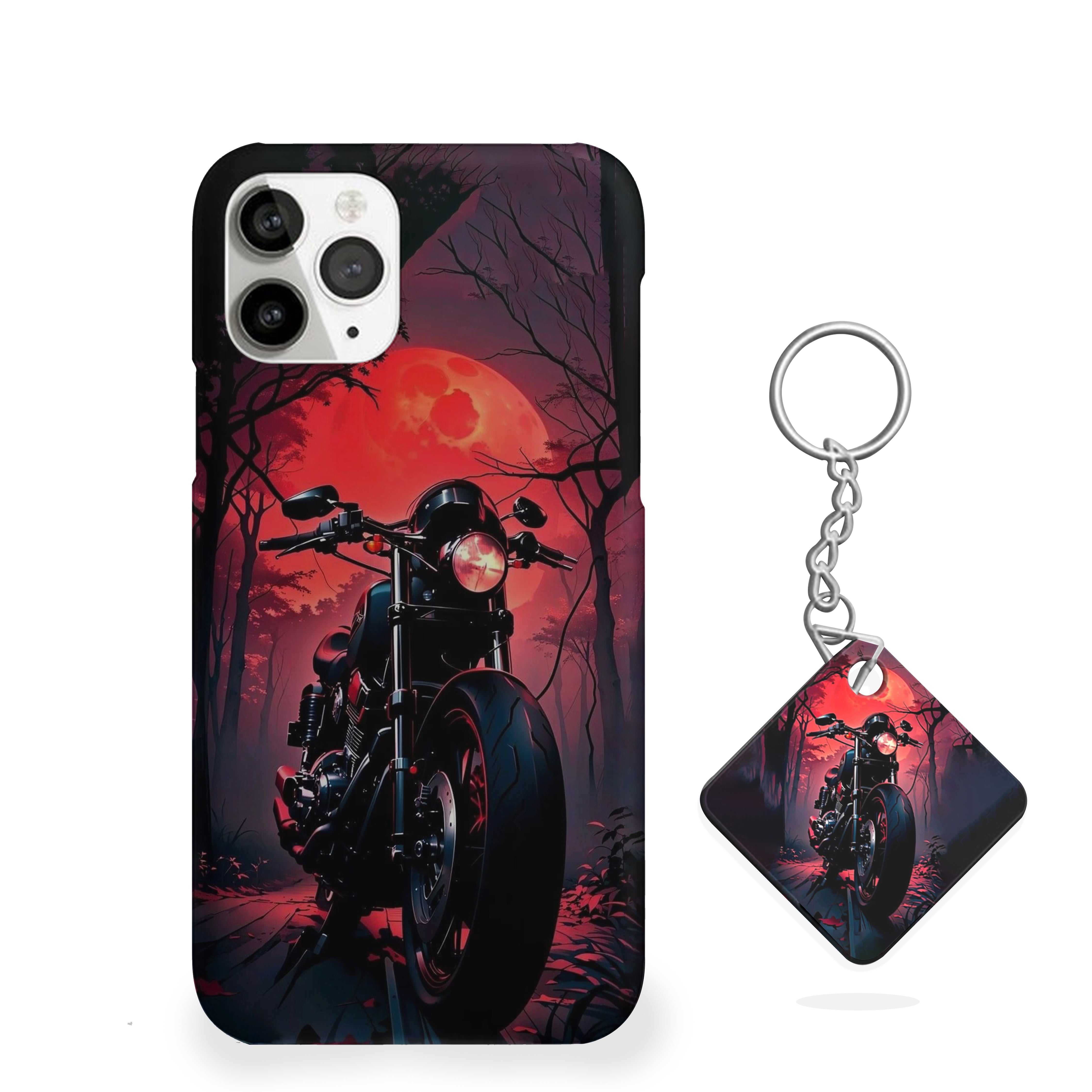 Crimson Night Bike Phone Cover