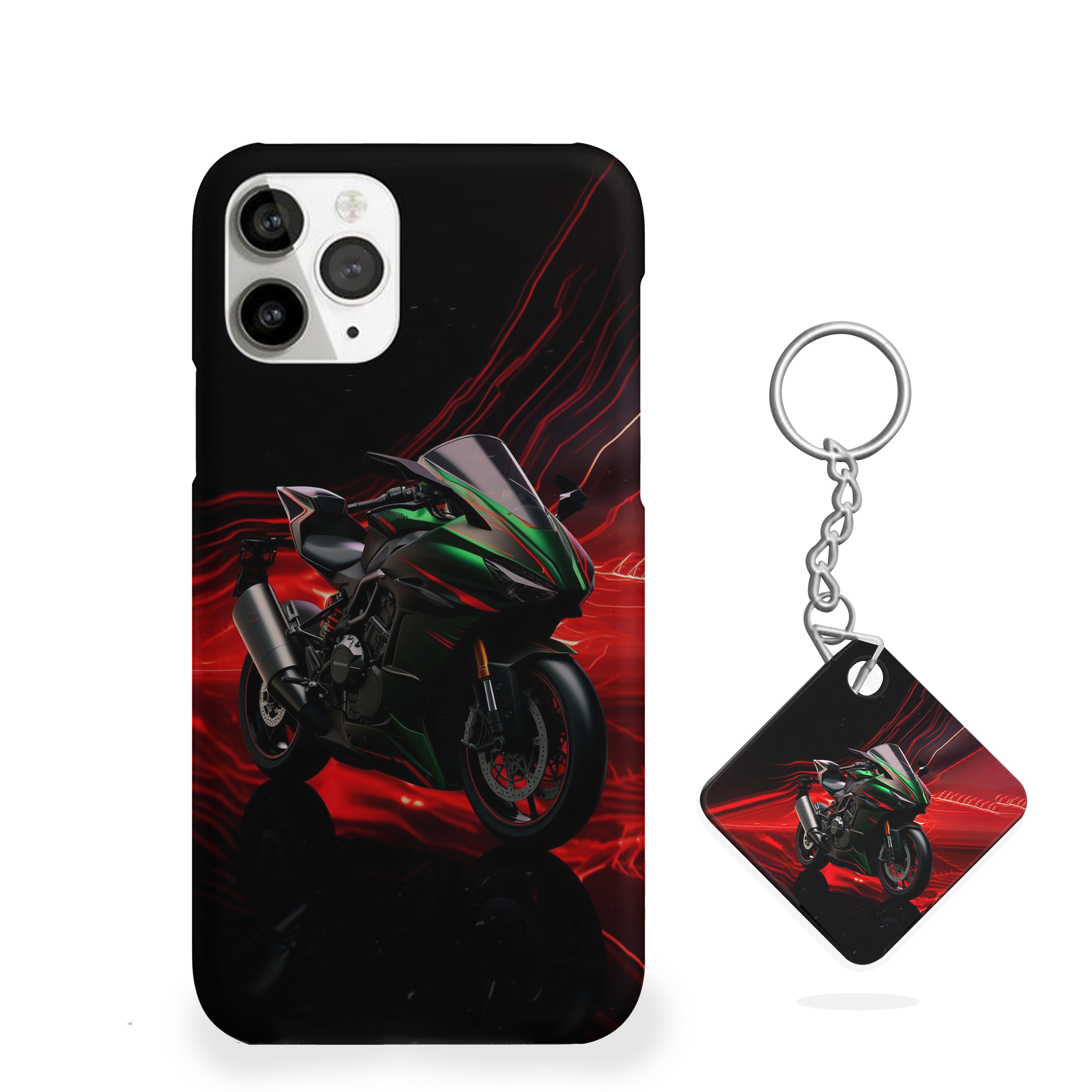 Crimson Surge Bike Phone Cover