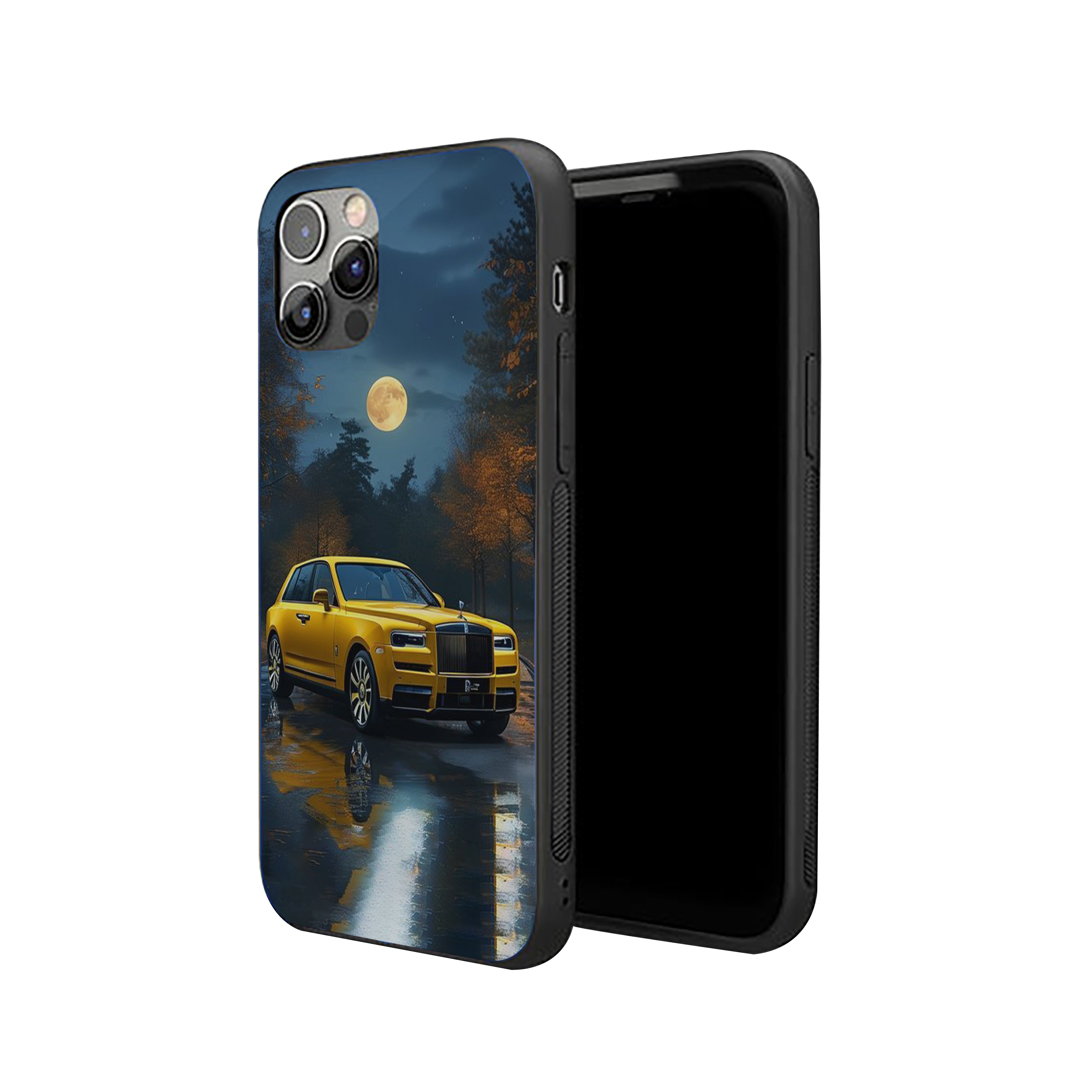 Moonlit Majesty Car Silicone Armored Phone Case