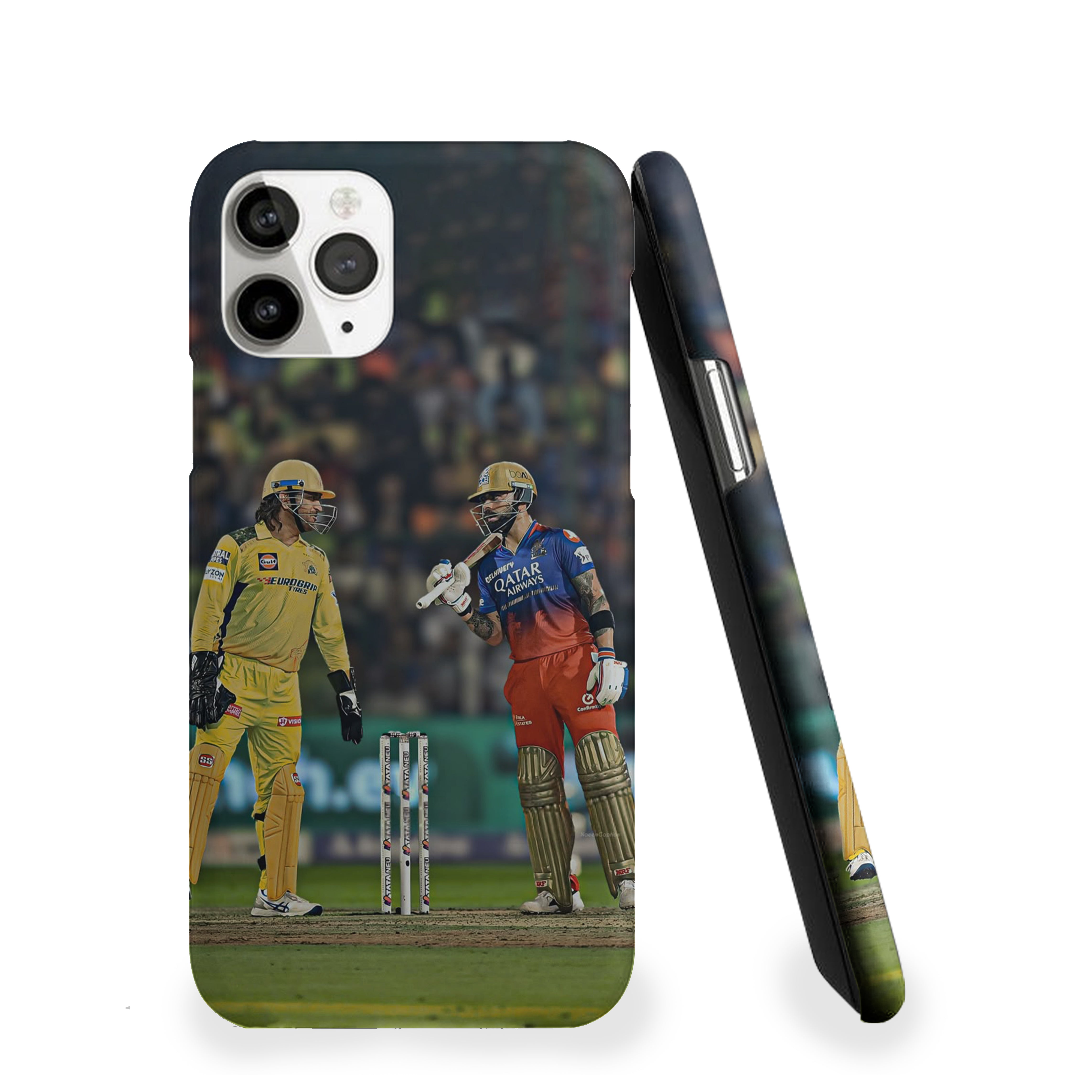 Captain Cool vs King Kohli Cricket Phone Cover