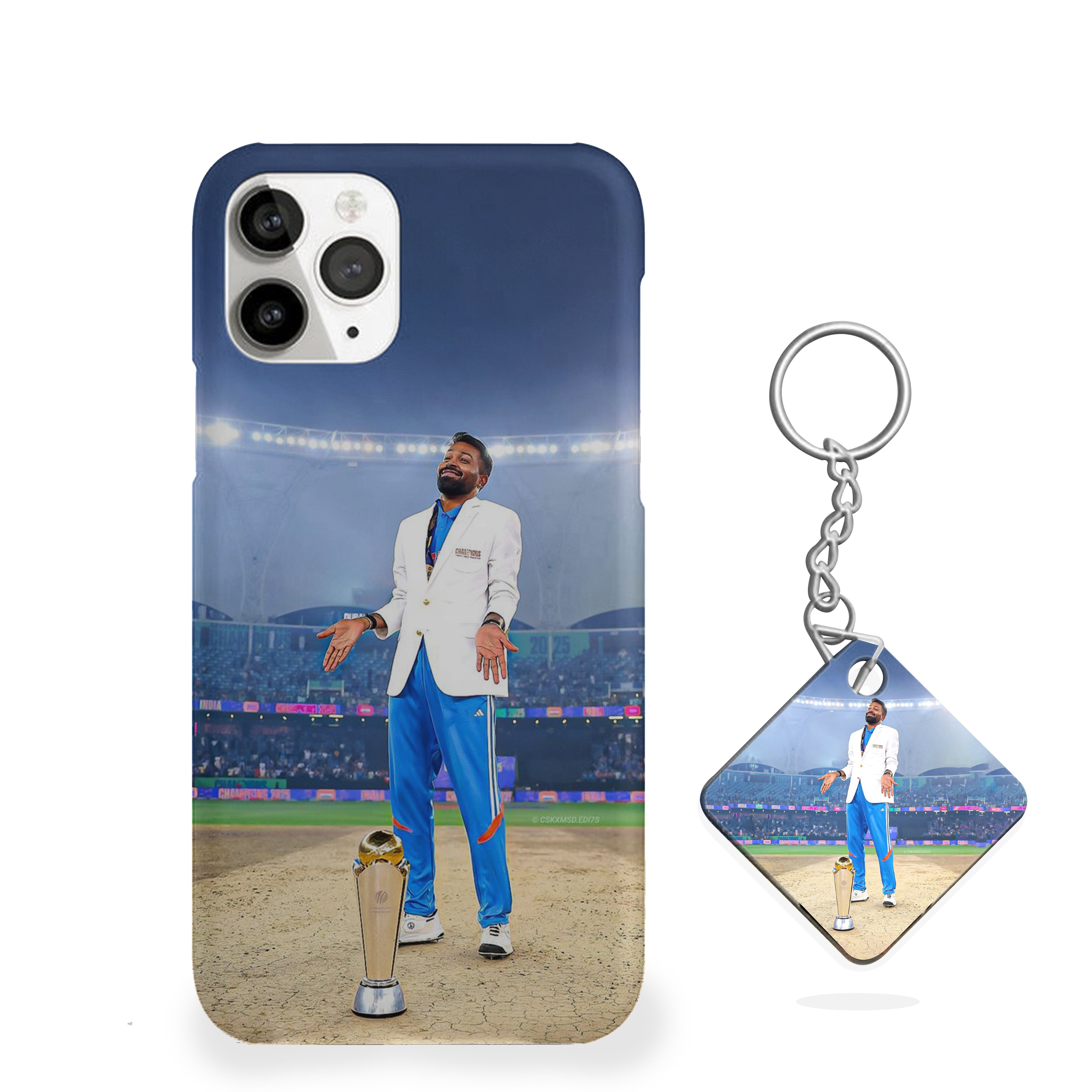 Hardik Pandya in Action Cricket Phone Cover