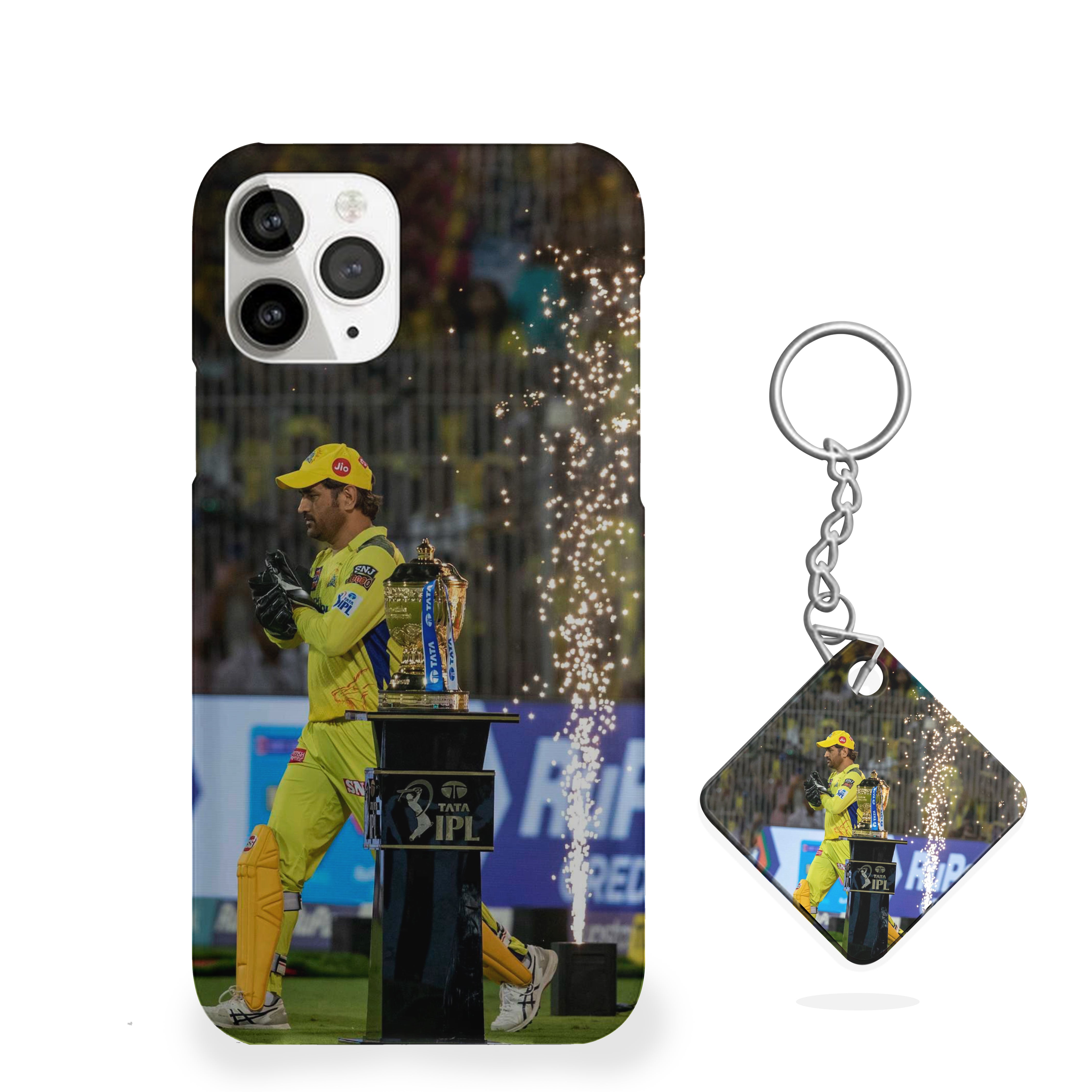 MS Dhoni CSK With Cup Cricket Phone Cover