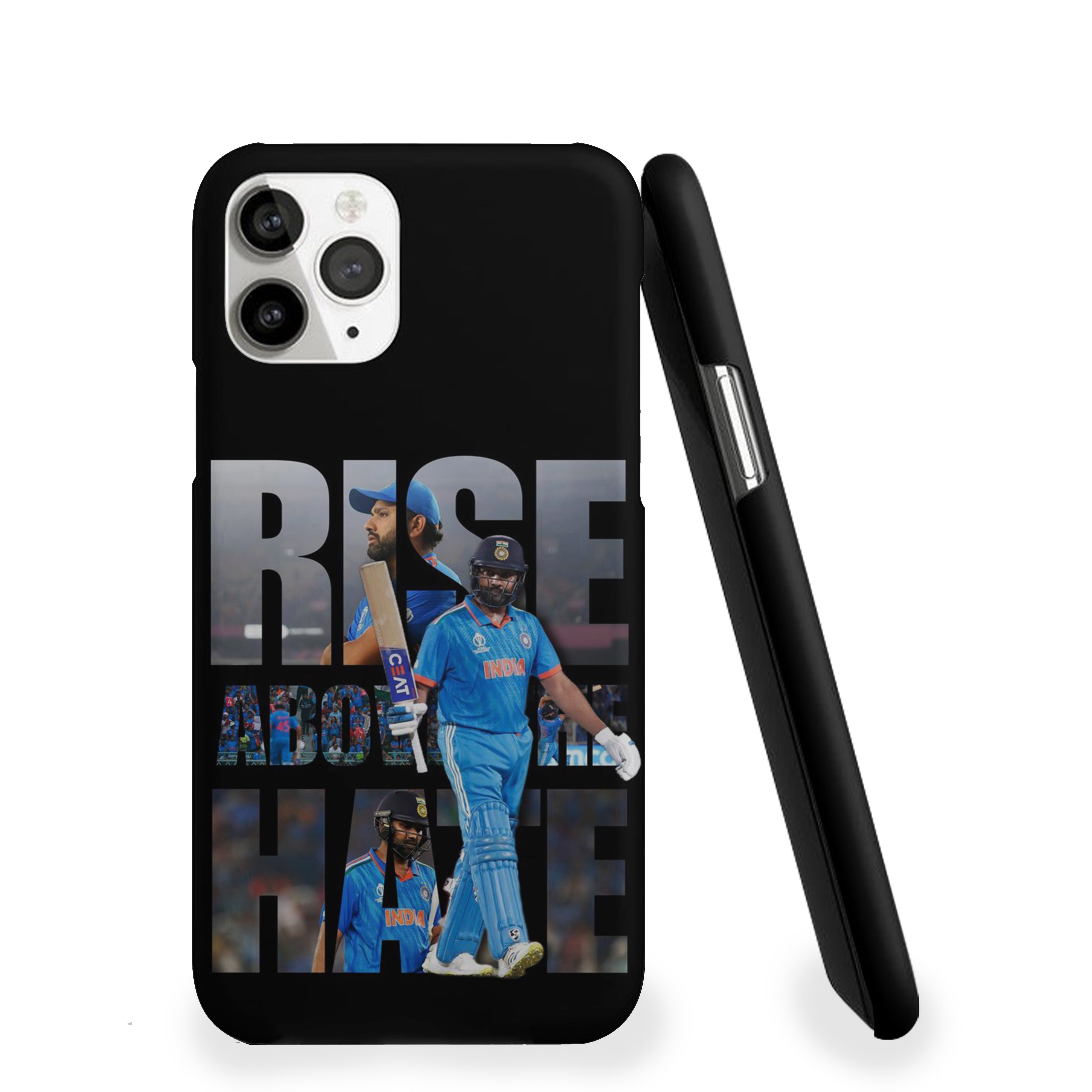 ROHIT Rise Above The Hate Cricket Phone Cover