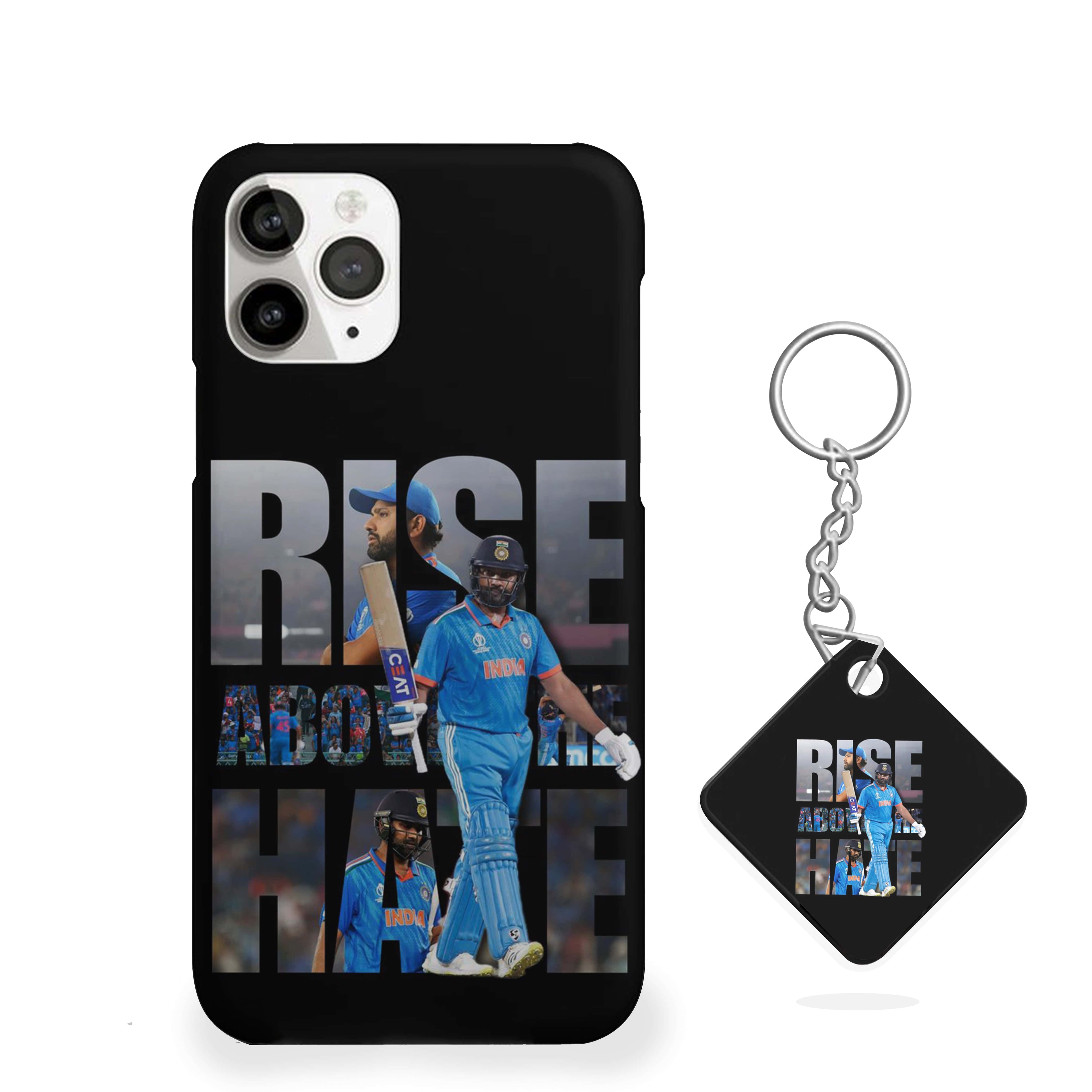 ROHIT Rise Above The Hate Cricket Phone Cover