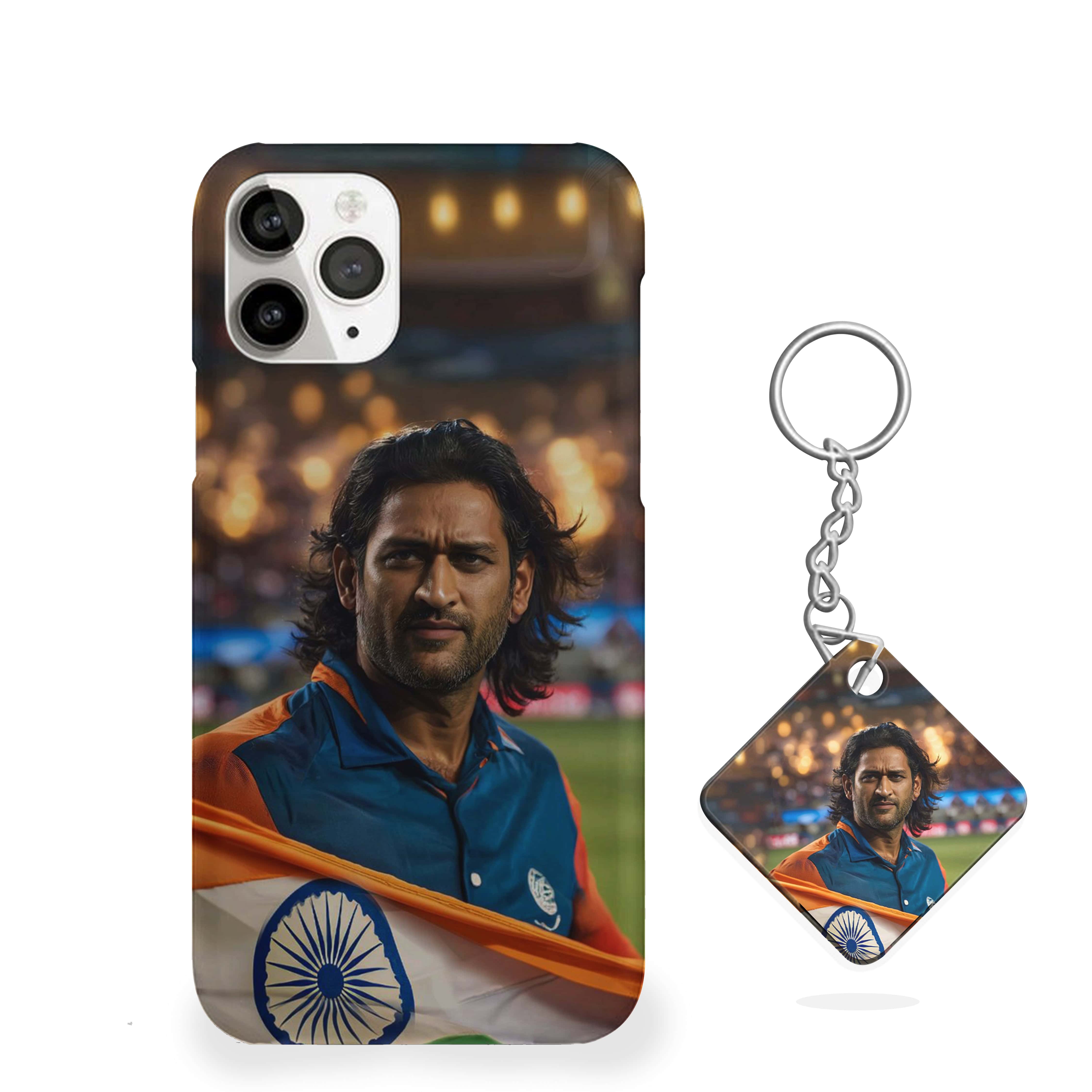 The Aura Of MSD Cricket Phone Cover
