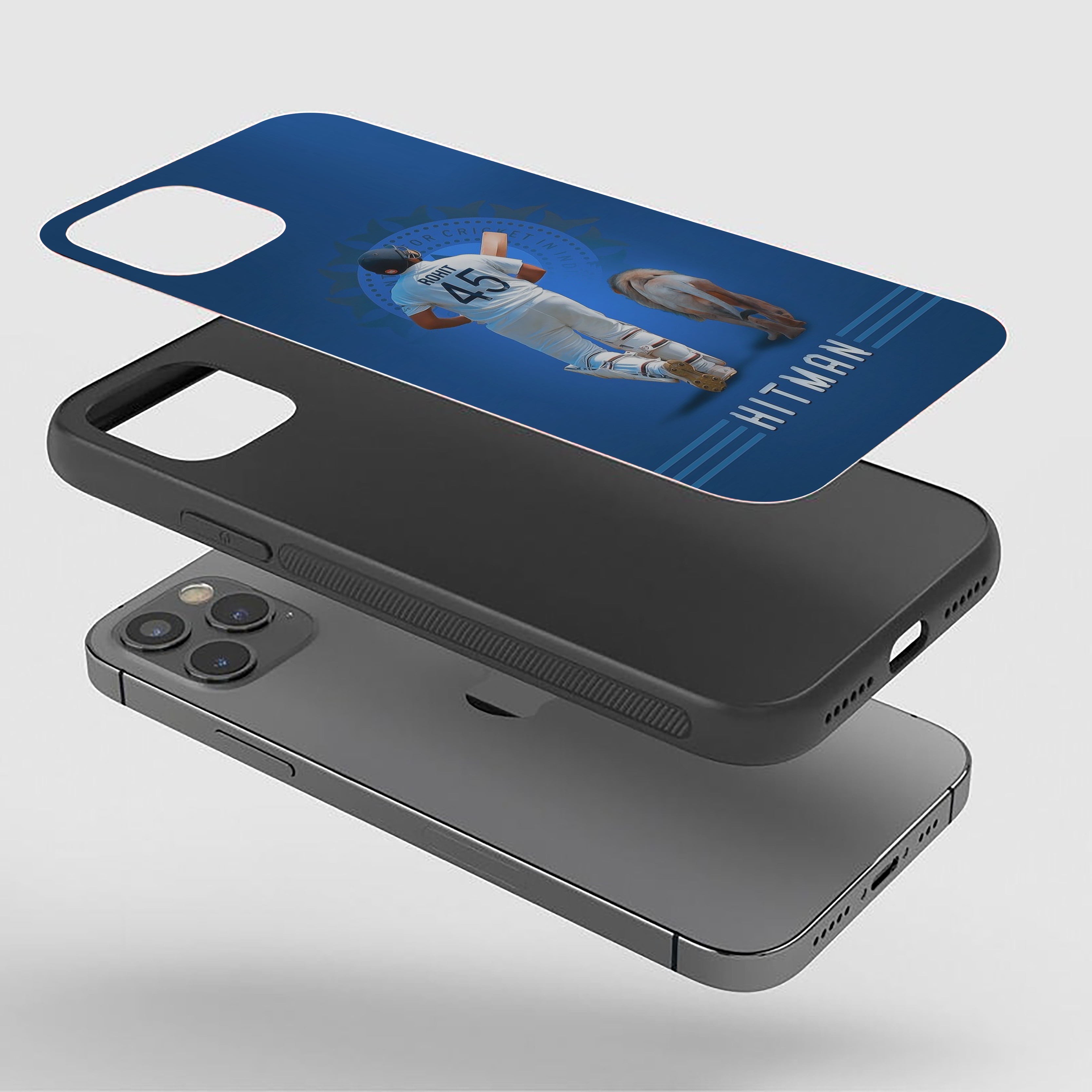 THE HITMAN Cricket Silicone Armored Phone Case